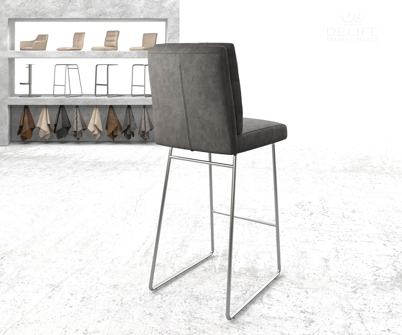 Barska stolica Pela, Materijal: Mikrofibra