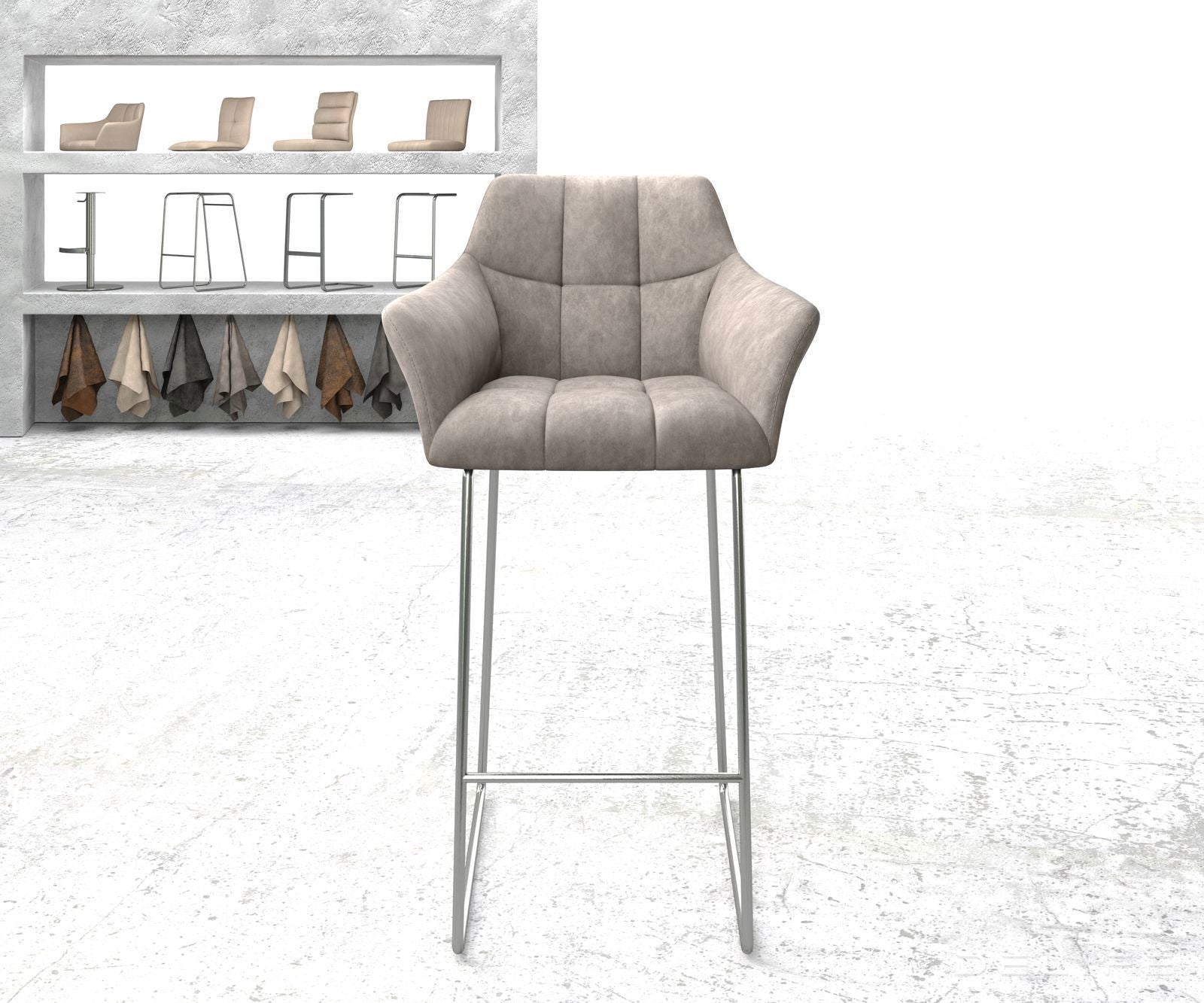 Barska stolica Yulo, Materijal: Mikrofibra