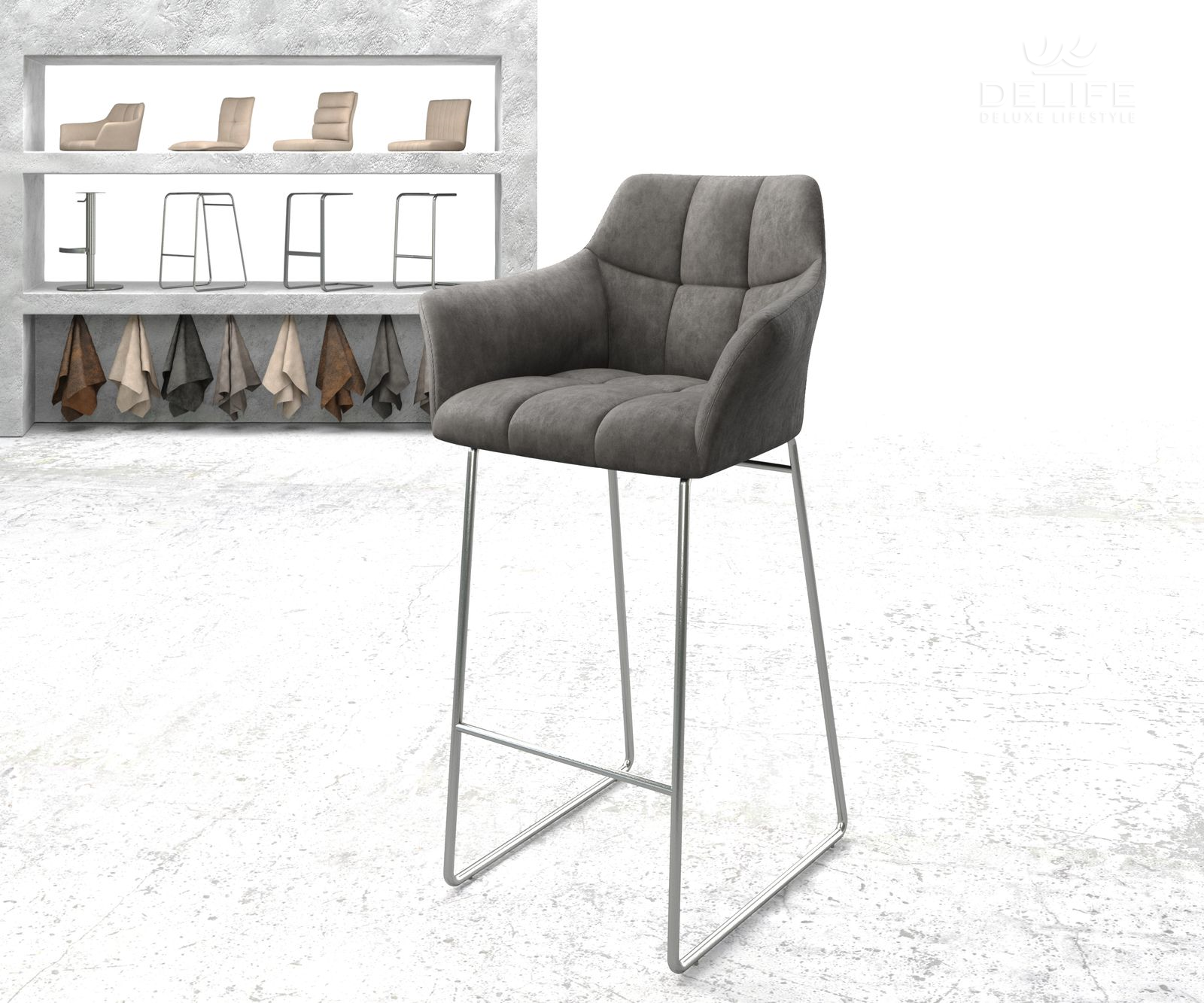 Barska stolica Yulo, Materijal: Mikrofibra