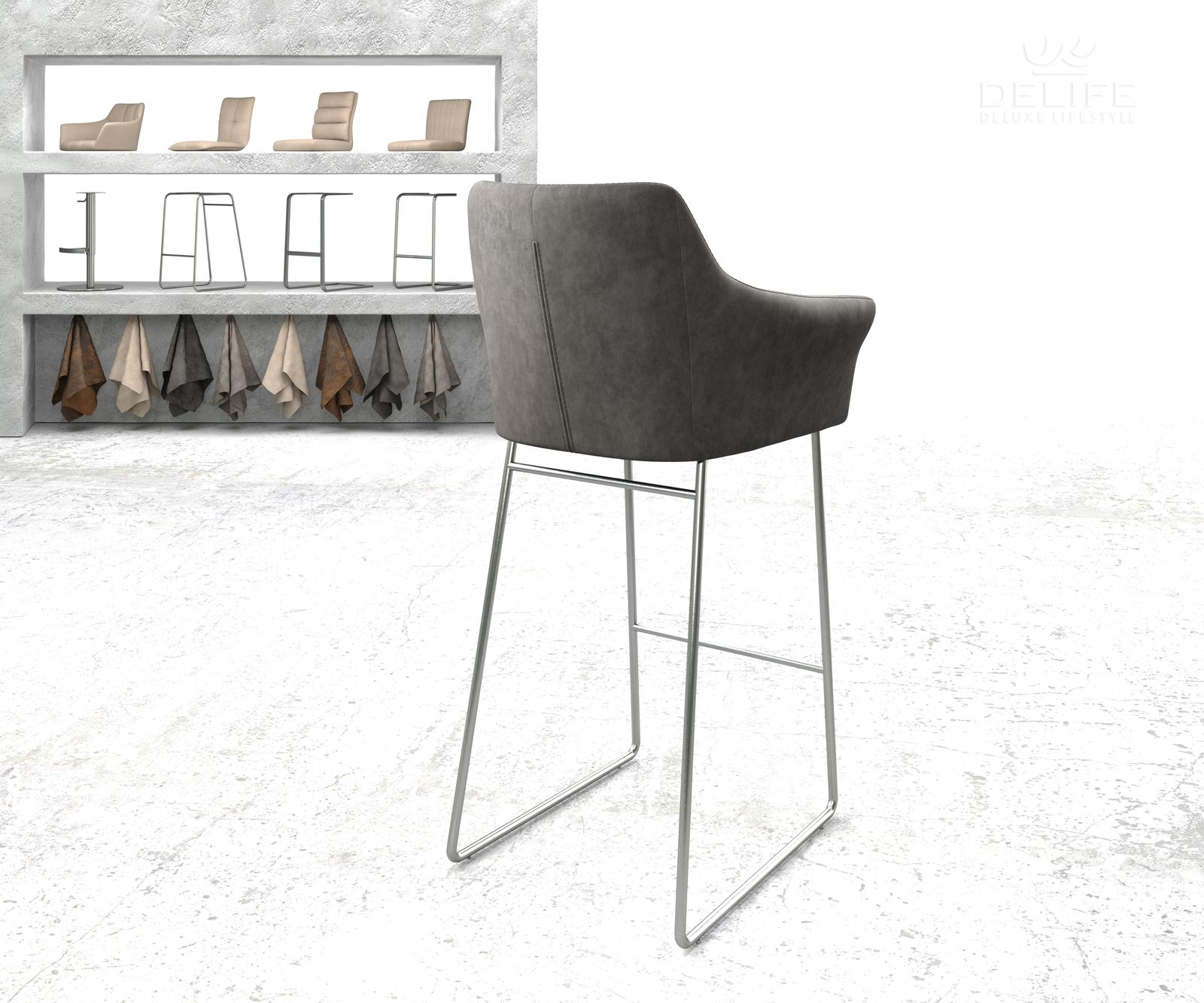 Barska stolica Yulo, Materijal: Mikrofibra