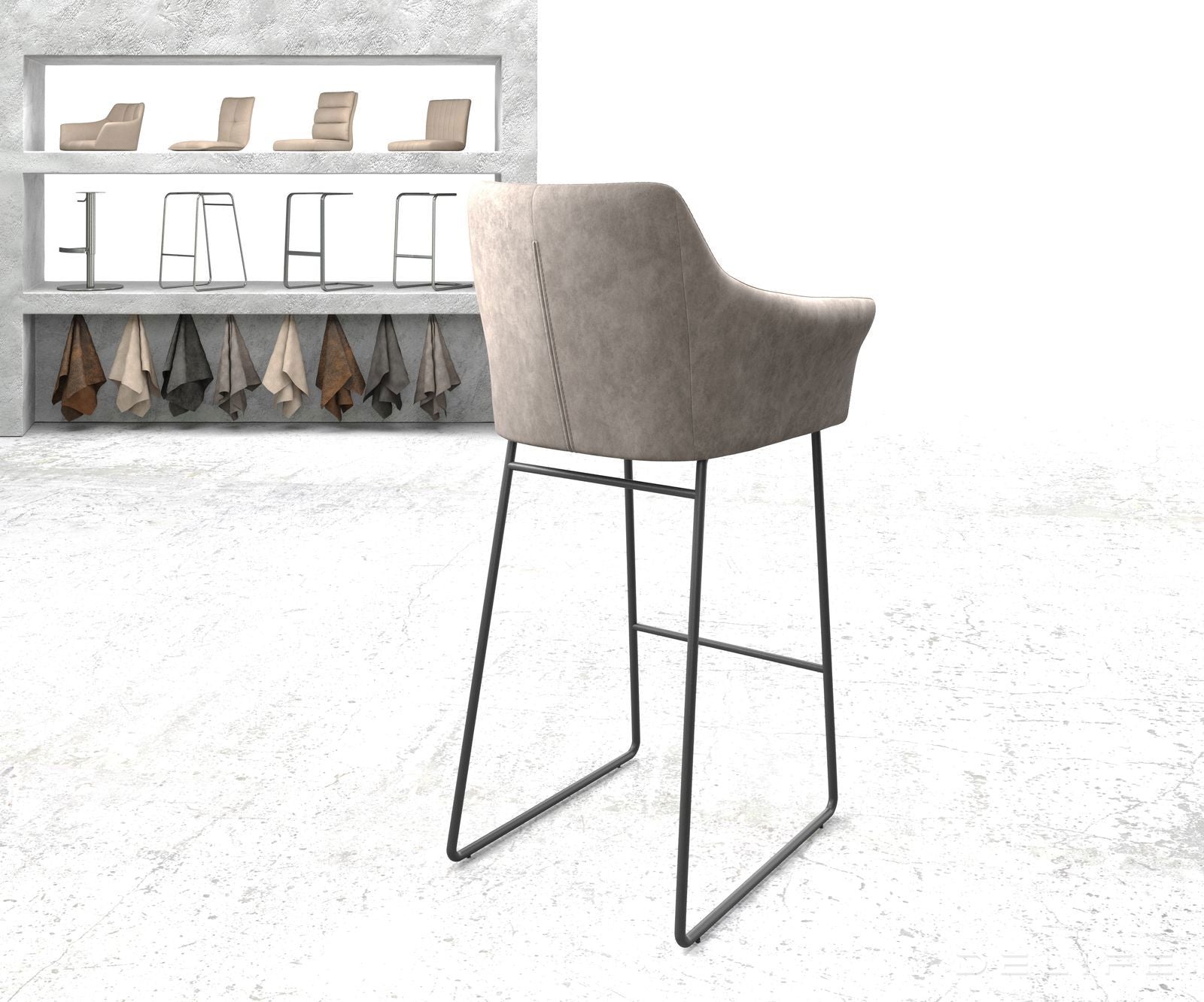 Barska stolica Yulo, Materijal: Mikrofibra