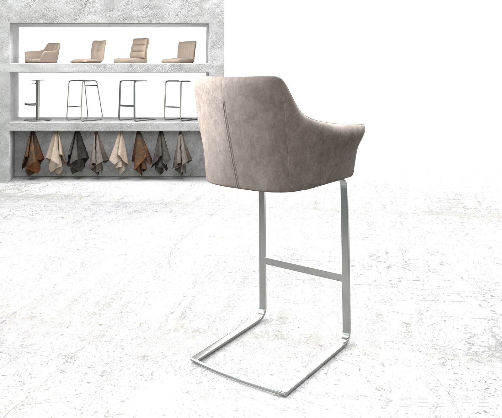 Barska stolica Yulo, Materijal: Mikrofibra