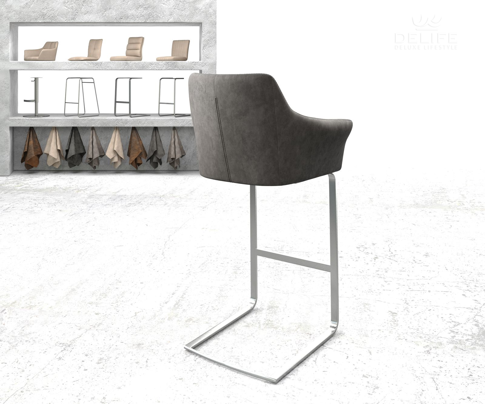 Barska stolica Yulo, Materijal: Mikrofibra