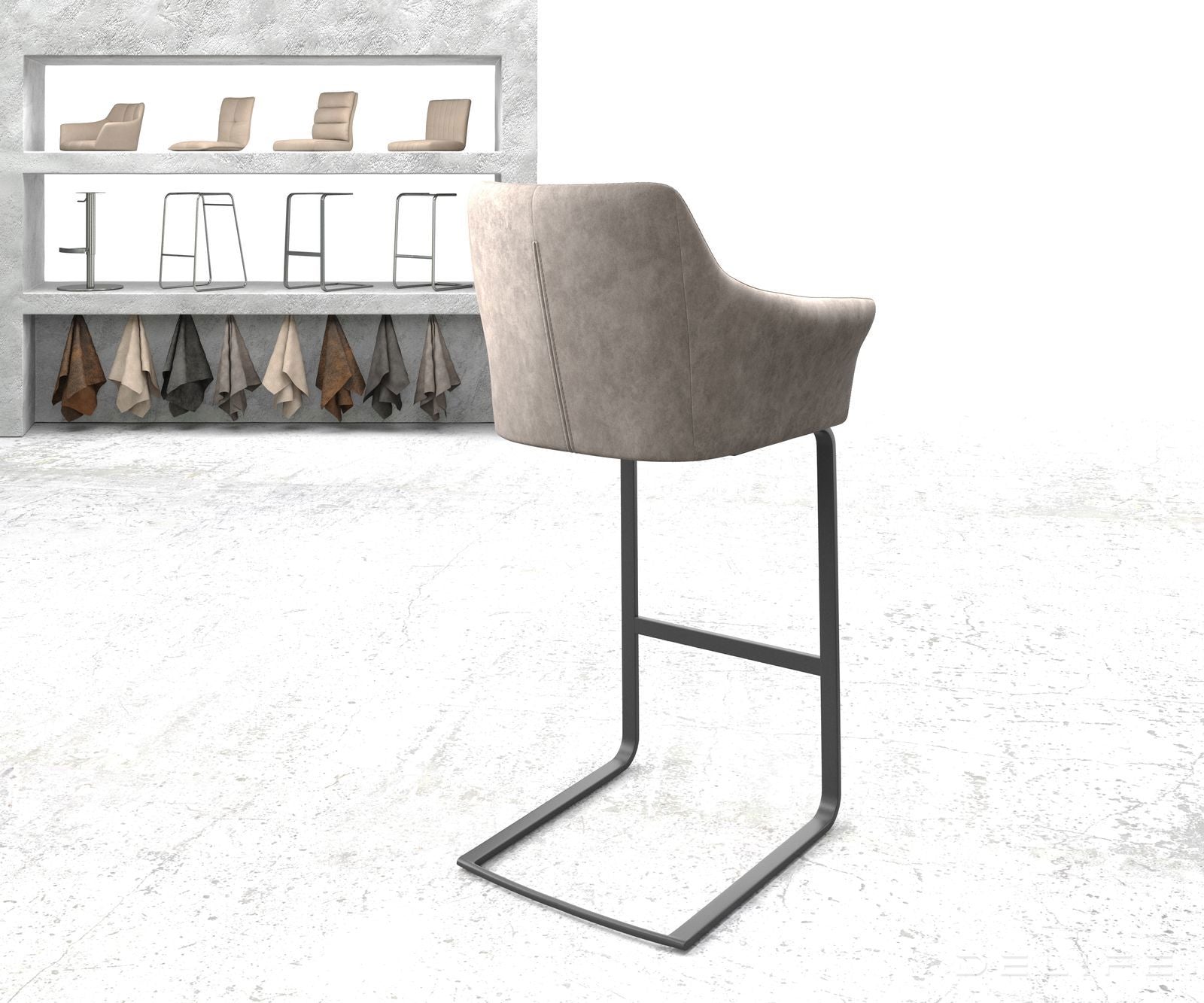 Barska stolica Yulo, Materijal: Mikrofibra