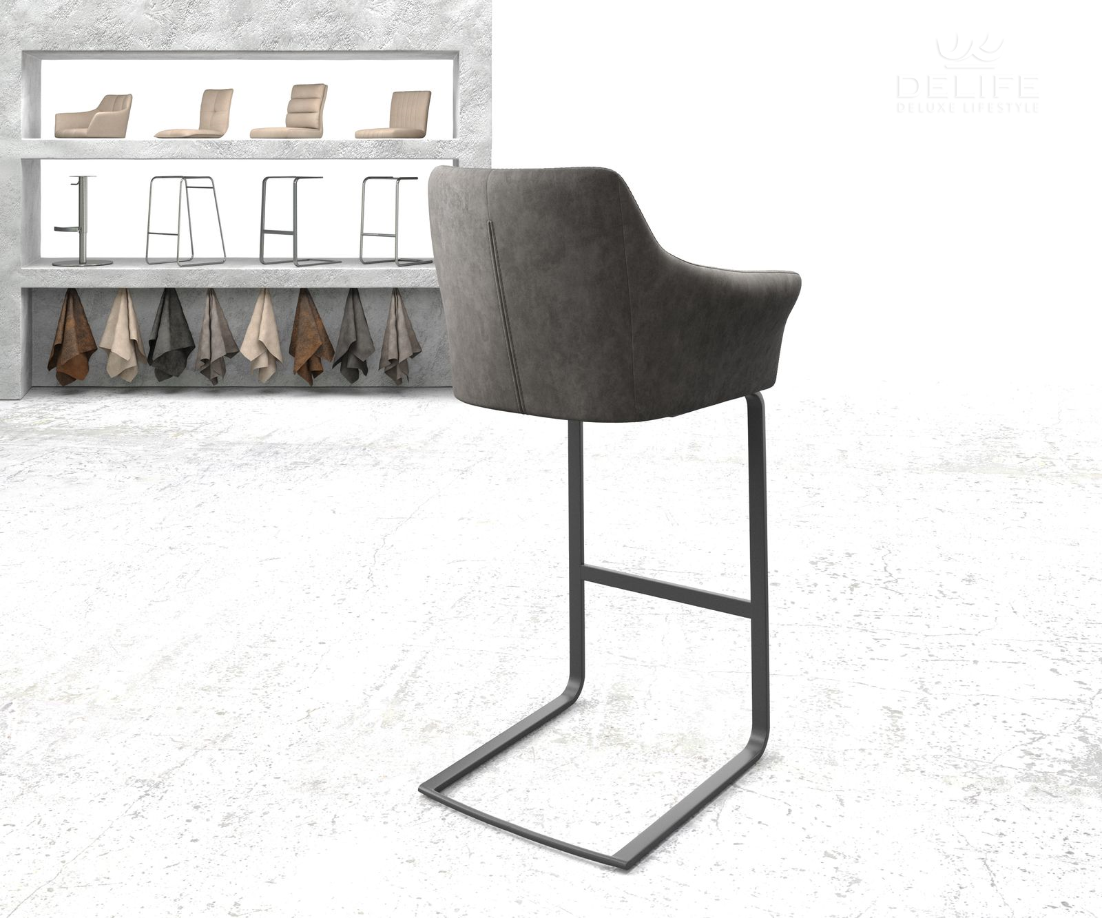 Barska stolica Yulo, Materijal: Mikrofibra