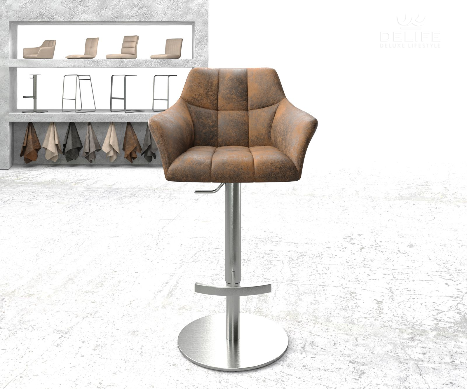 Barska stolica Yulo, Materijal: Mikrofibra