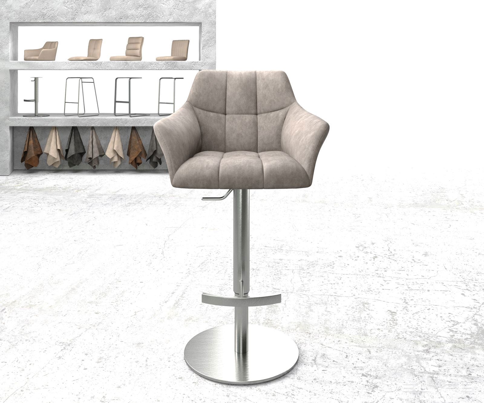 Barska stolica Yulo, Materijal: Mikrofibra