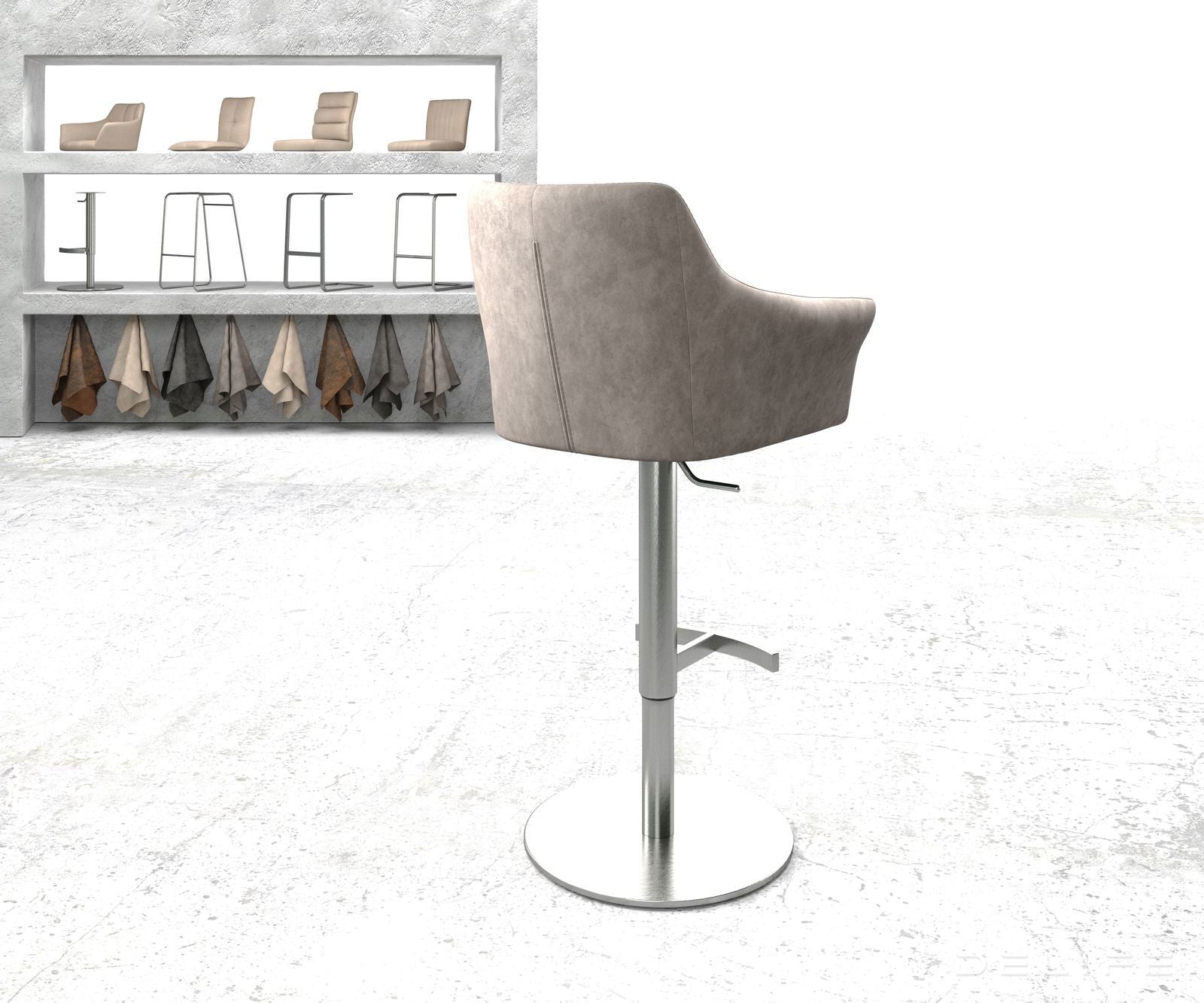 Barska stolica Yulo, Materijal: Mikrofibra