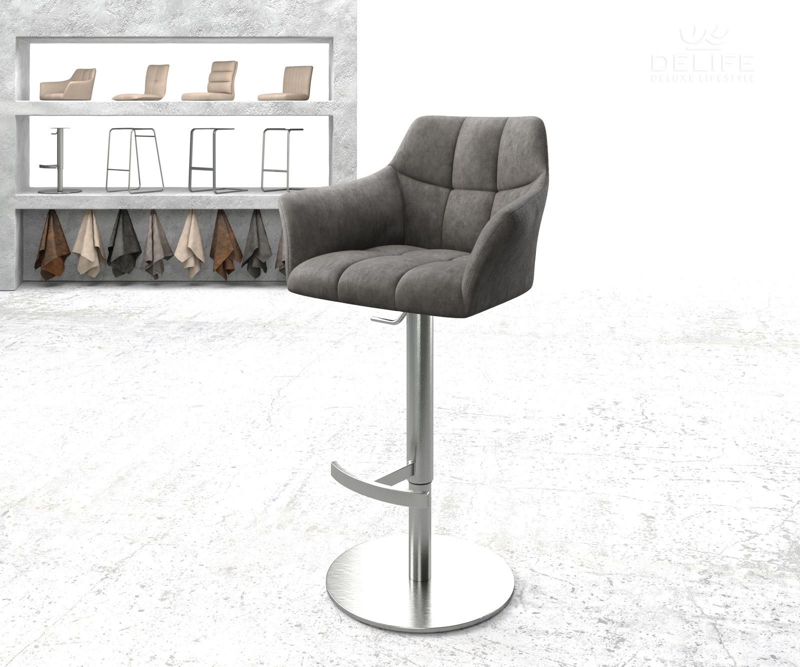 Barska stolica Yulo, Materijal: Mikrofibra