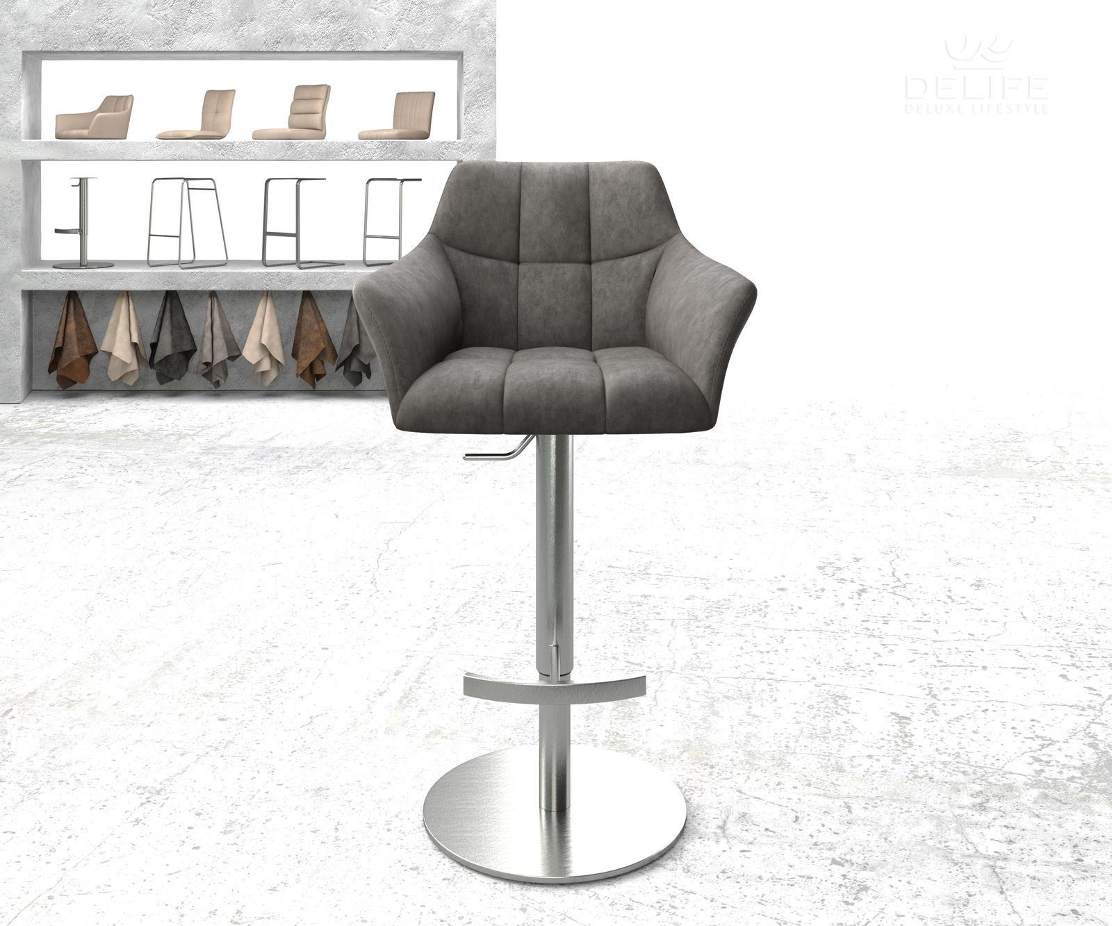 Barska stolica Yulo, Materijal: Mikrofibra