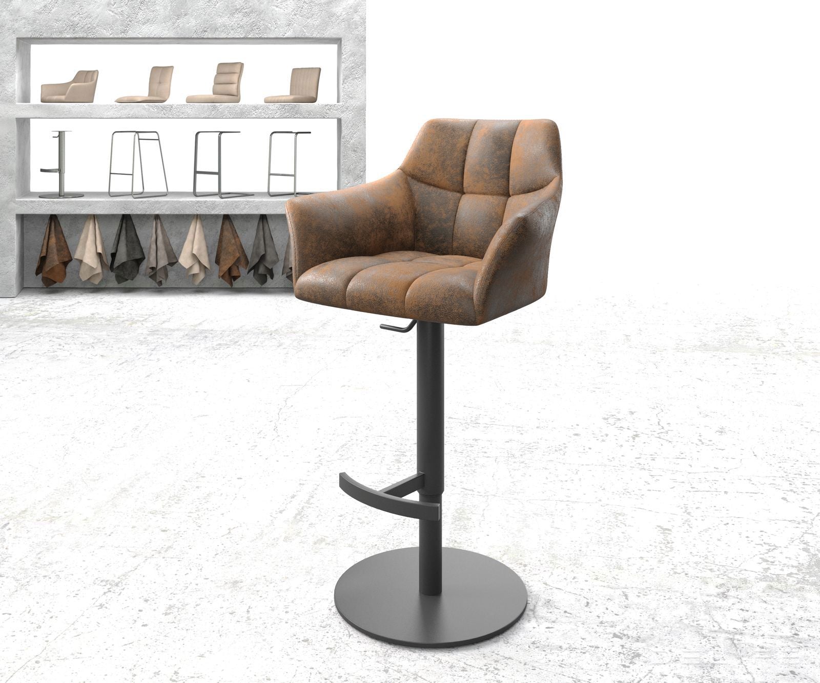 Barska stolica Yulo, Materijal: Mikrofibra