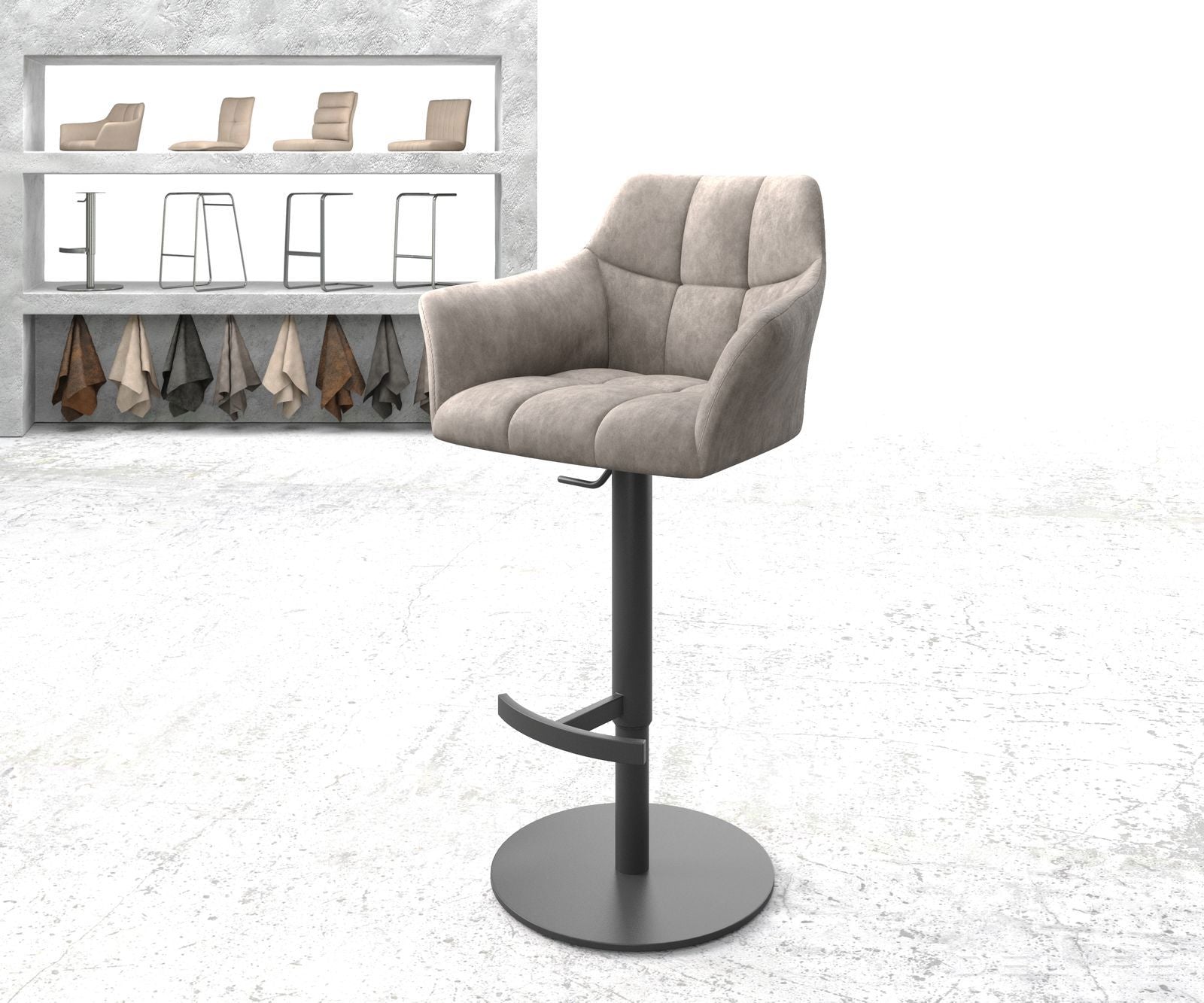 Barska stolica Yulo, Materijal: Mikrofibra