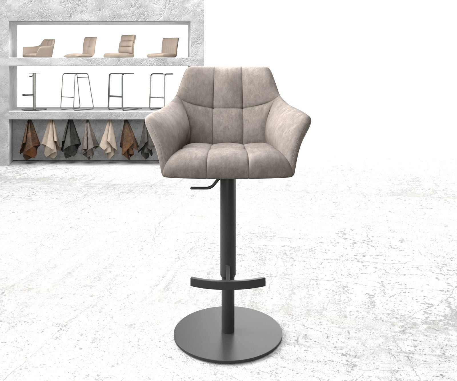 Barska stolica Yulo, Materijal: Mikrofibra