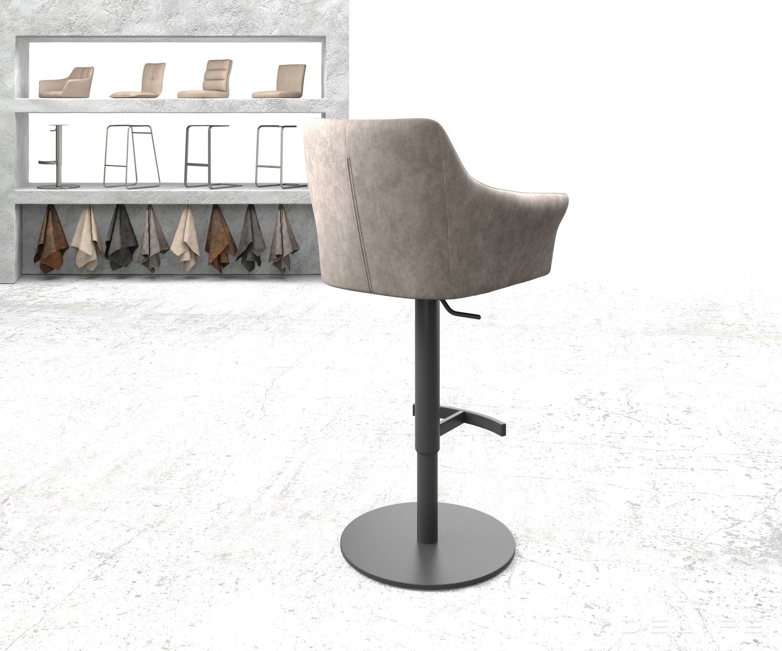 Barska stolica Yulo, Materijal: Mikrofibra