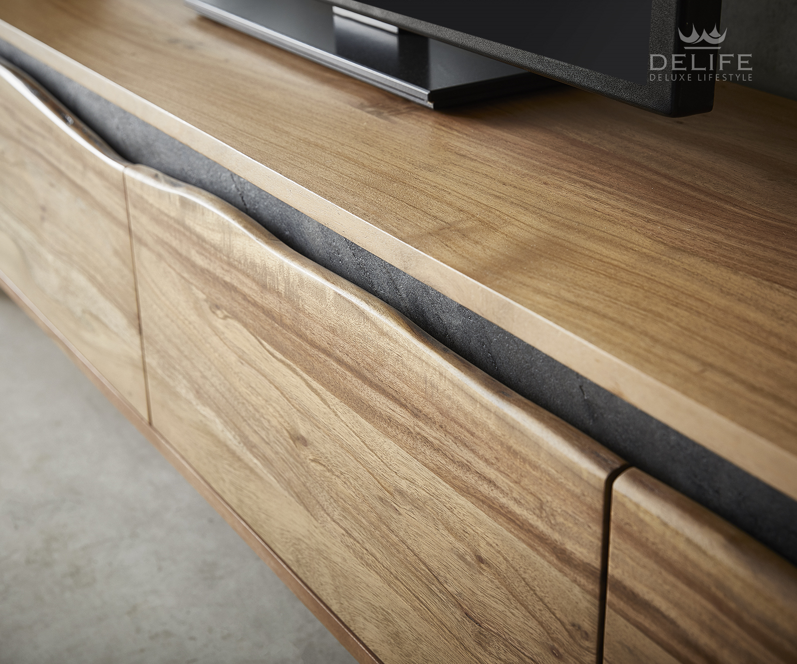 Komoda Stonegrace 220x35cm, Materijal: Bagrem