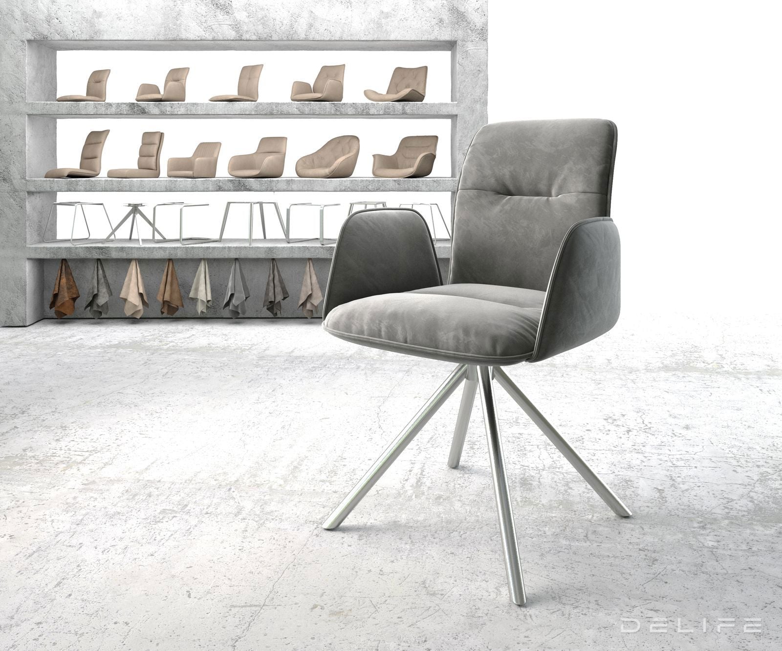 Blagovaonska stolica Vinja, Materijal: Baršun