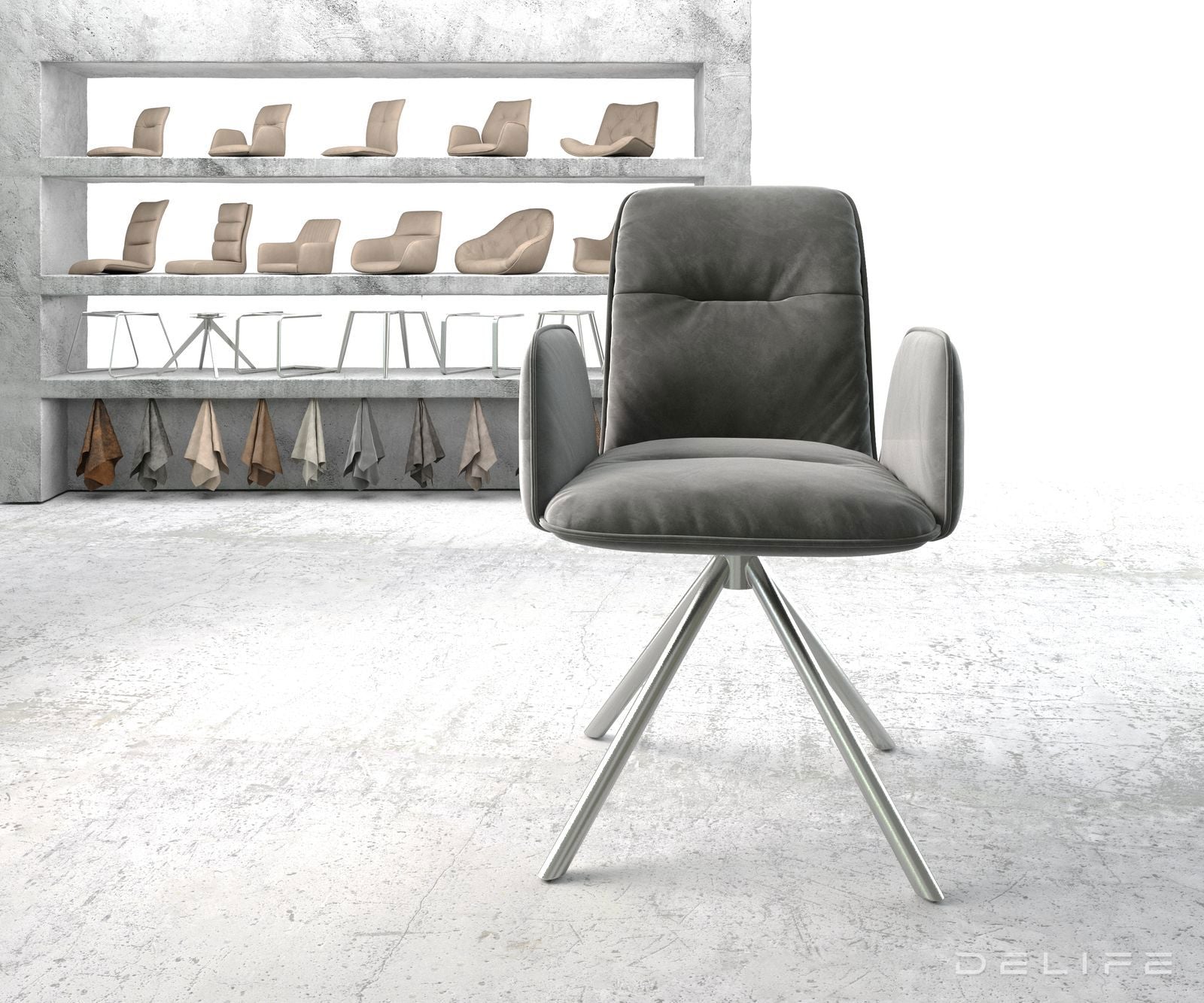 Blagovaonska stolica Vinja, Materijal: Baršun