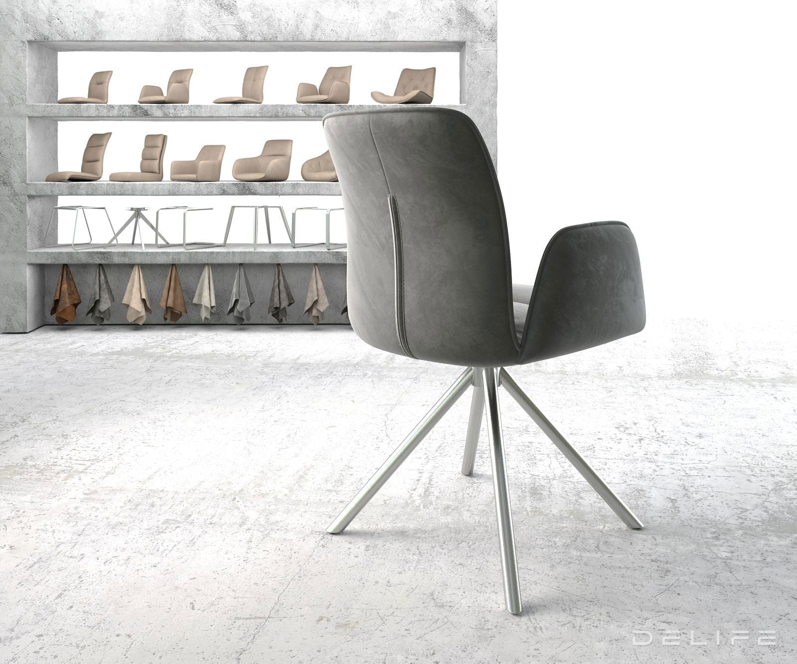 Blagovaonska stolica Vinja, Materijal: Baršun