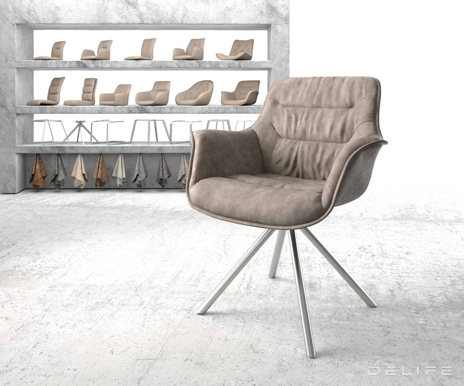 Blagovaonska stolica Kaira, Materijal: Mikrofibra