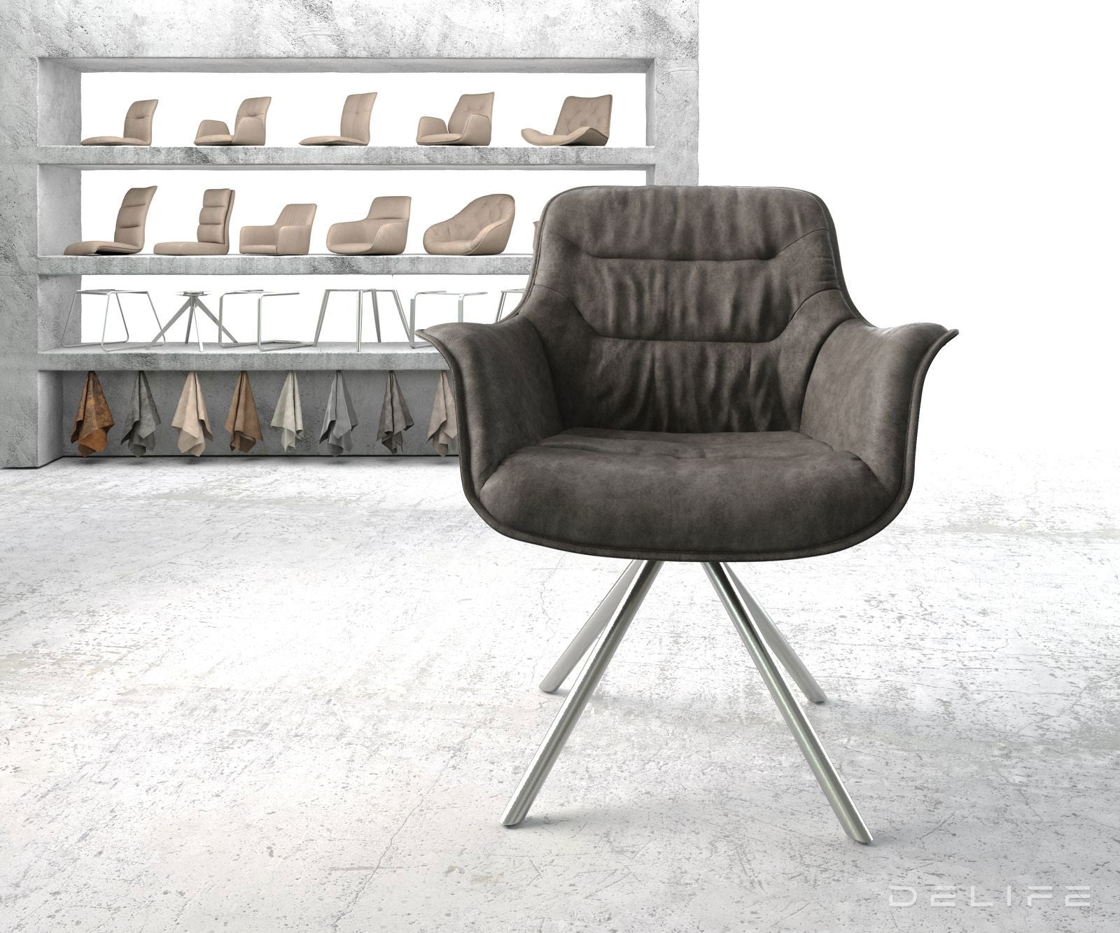 Blagovaonska stolica Kaira, Materijal: Mikrofibra