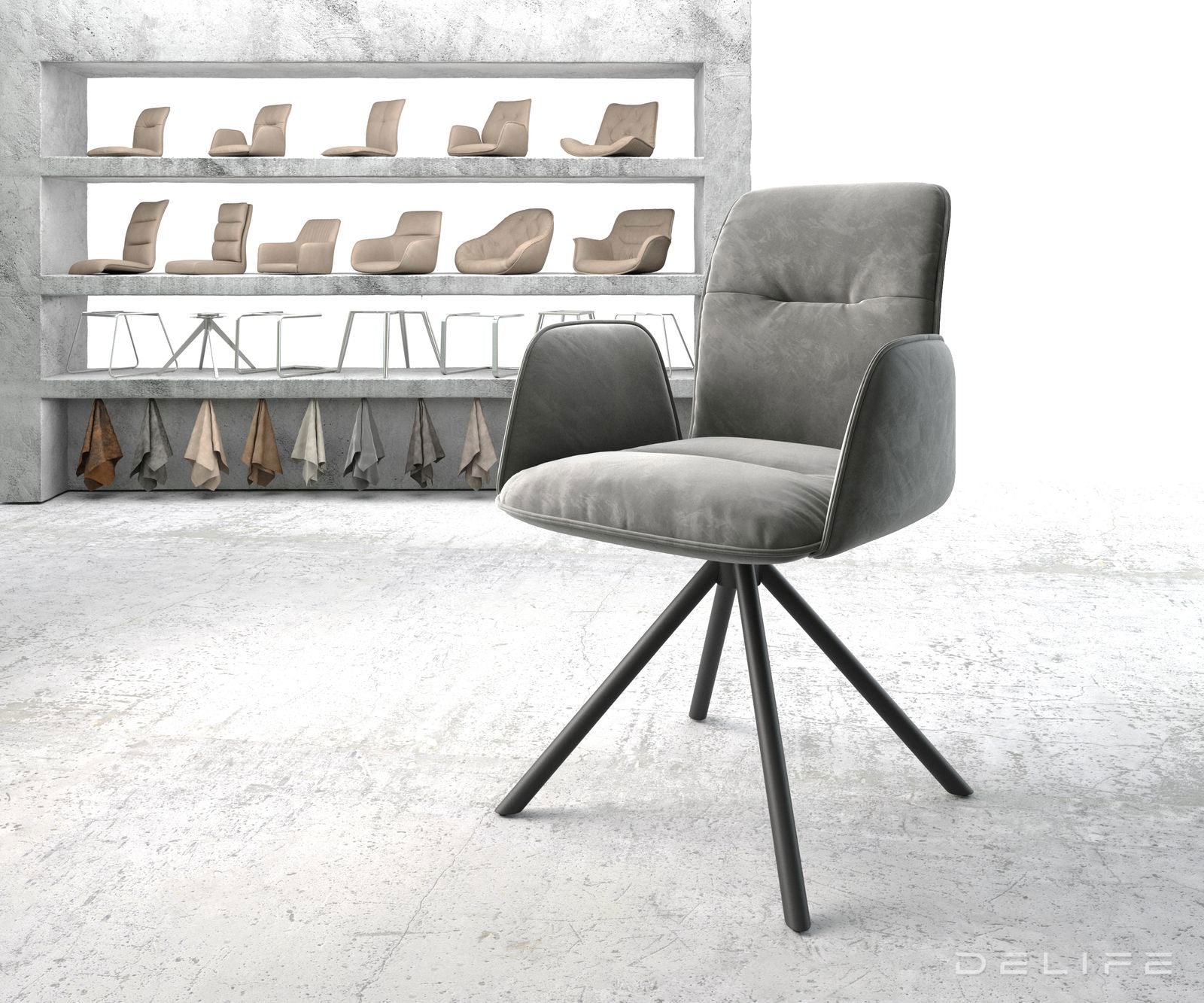 Blagovaonska stolica Vinja, Materijal: Baršun