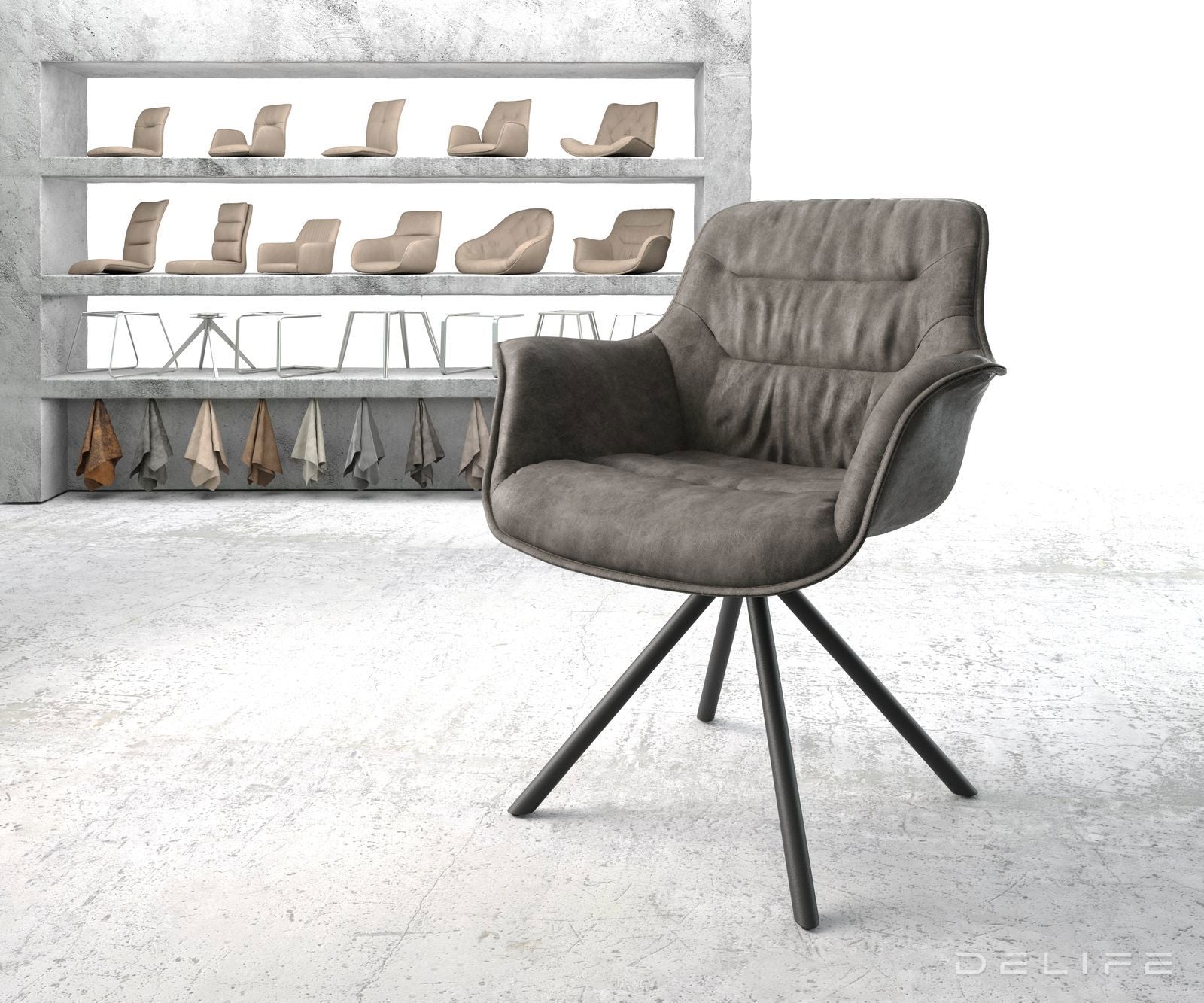 Blagovaonska stolica Kaira, Materijal: Mikrofibra