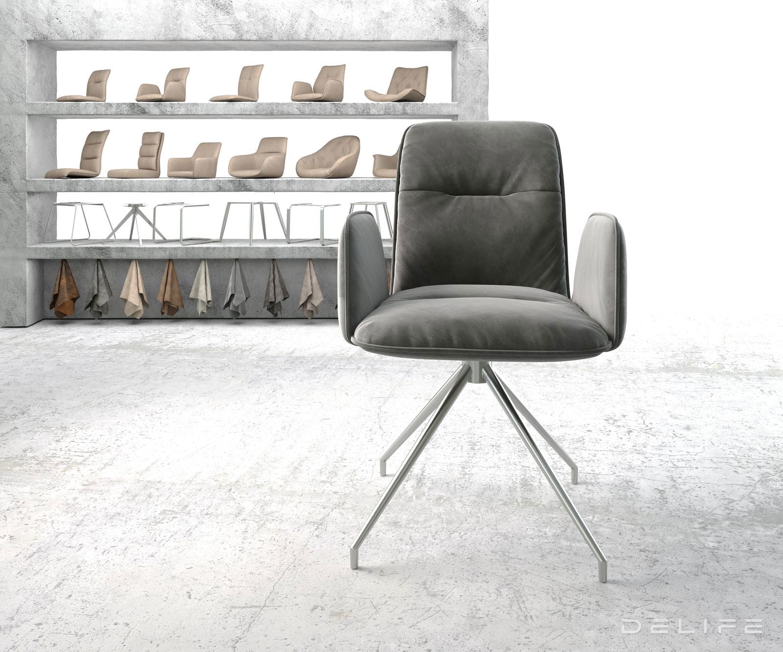 Blagovaonska stolica Vinja, Materijal: Baršun