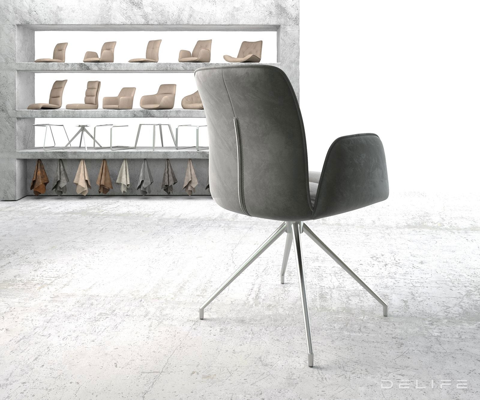 Blagovaonska stolica Vinja, Materijal: Baršun