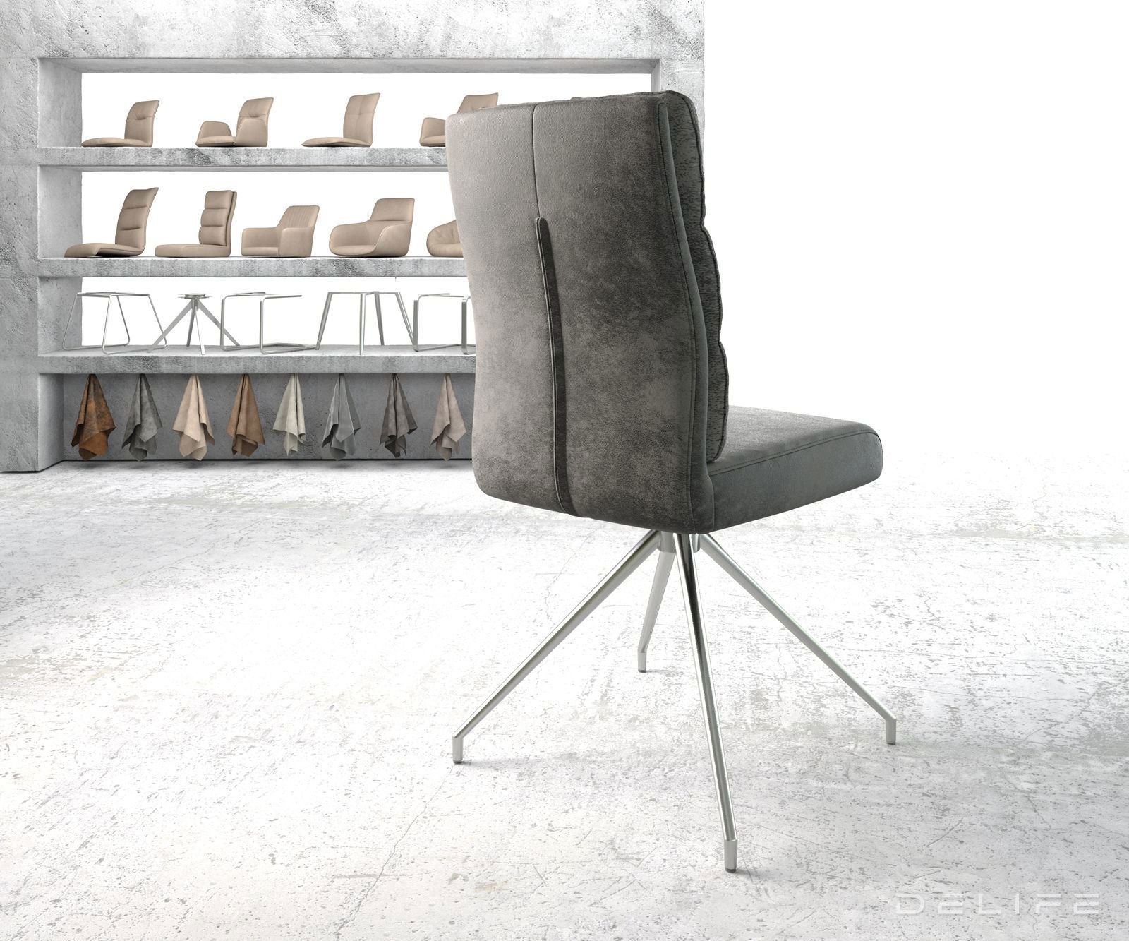 Blagovaonska stolica Pela, Materijal: Mikrofibra