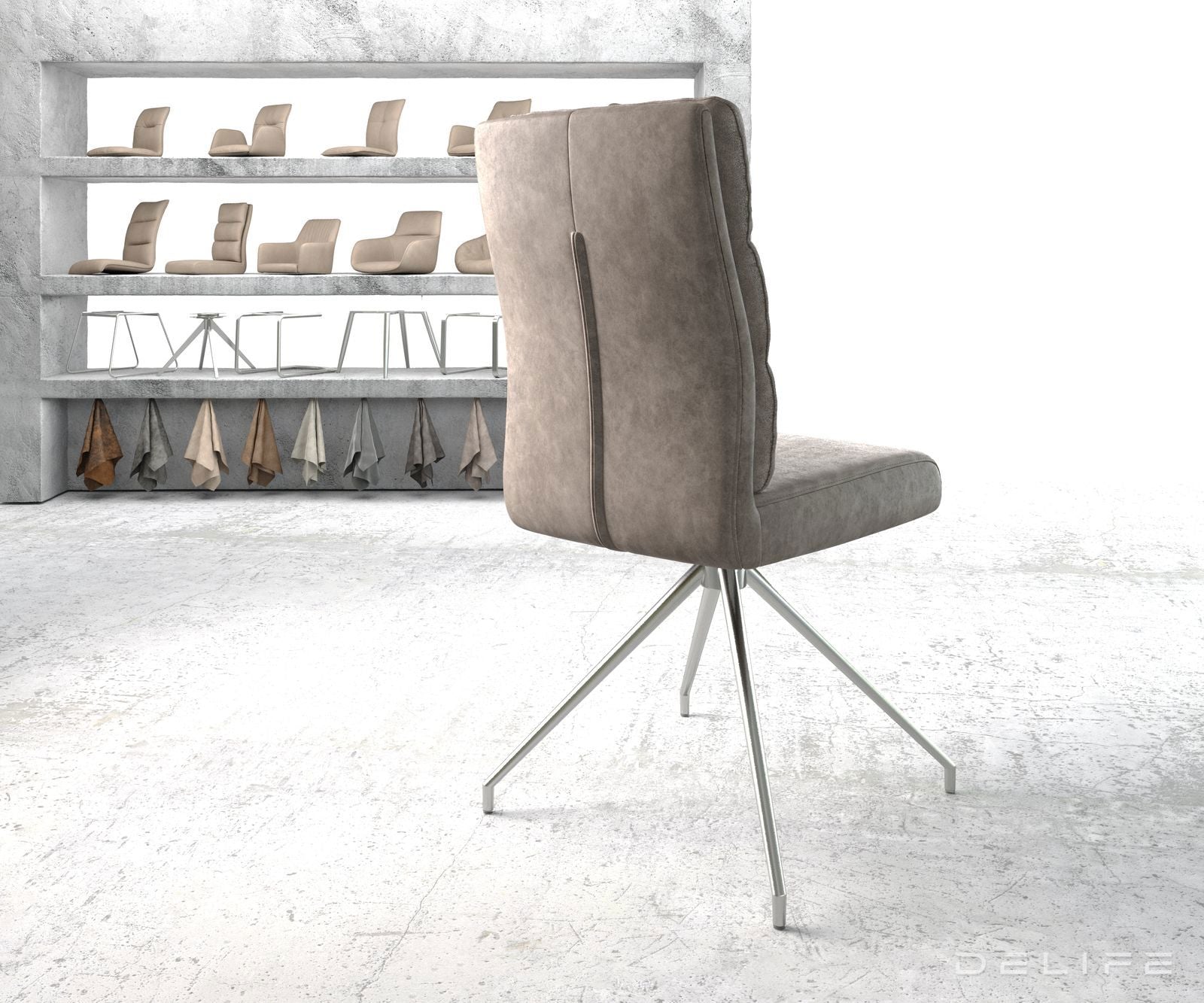 Blagovaonska stolica Pela, Materijal: Mikrofibra