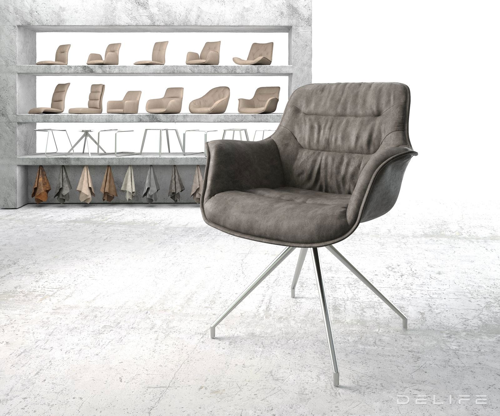 Blagovaonska stolica Kaira, Materijal: Mikrofibra