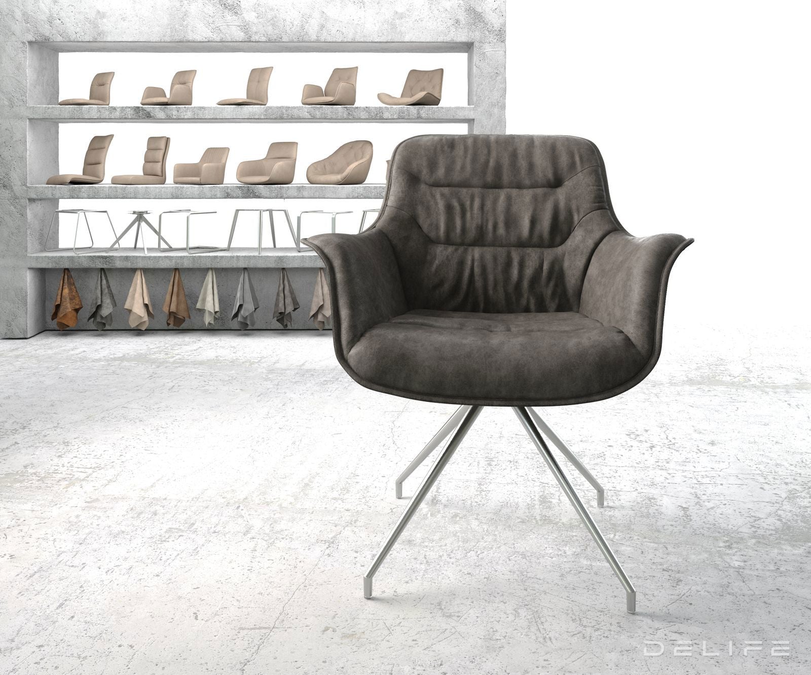 Blagovaonska stolica Kaira, Materijal: Mikrofibra