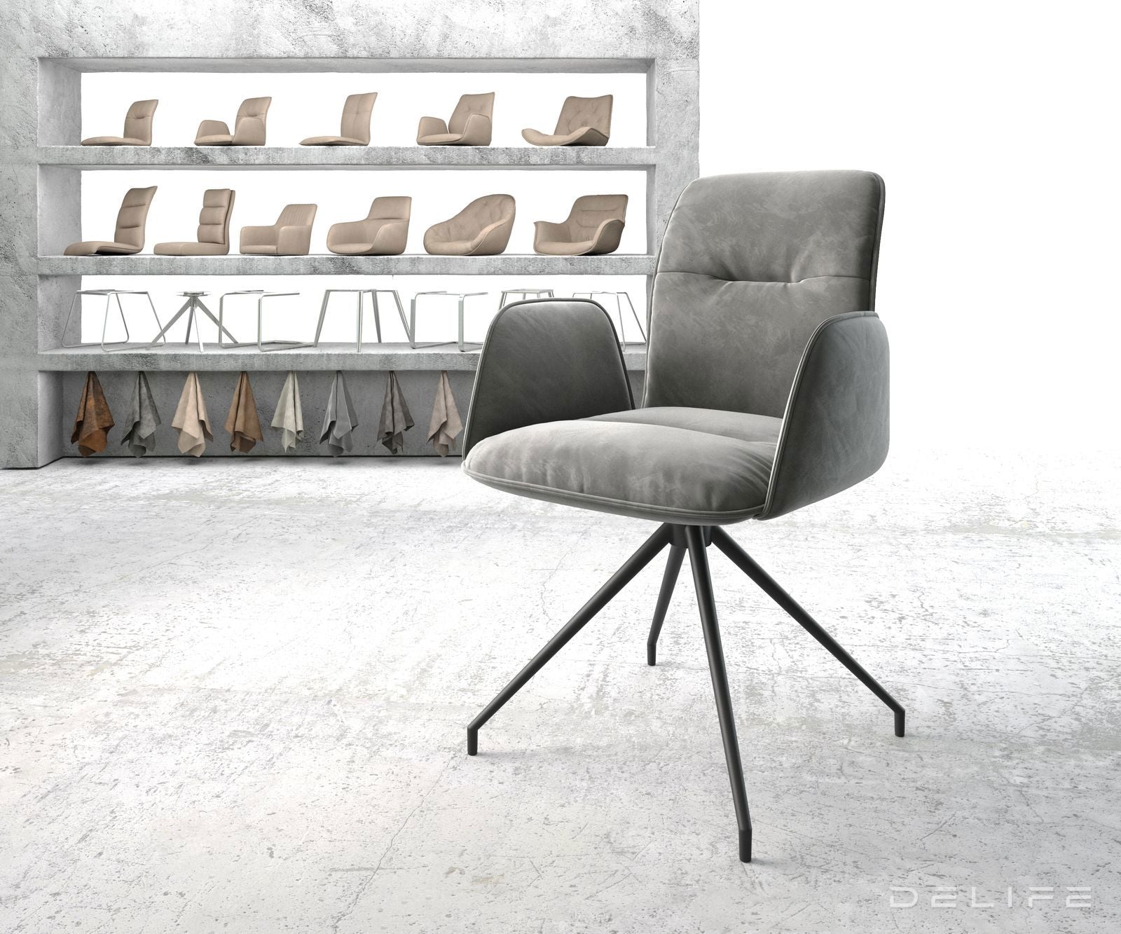 Blagovaonska stolica Vinja, Materijal: Baršun