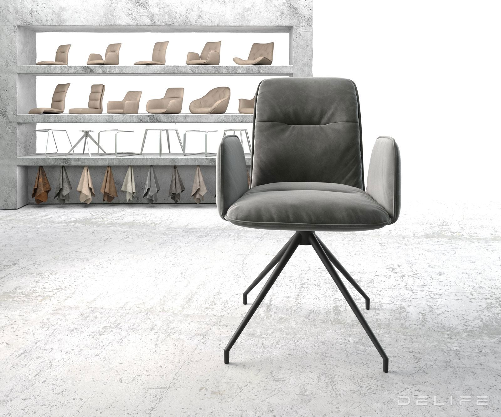 Blagovaonska stolica Vinja, Materijal: Baršun