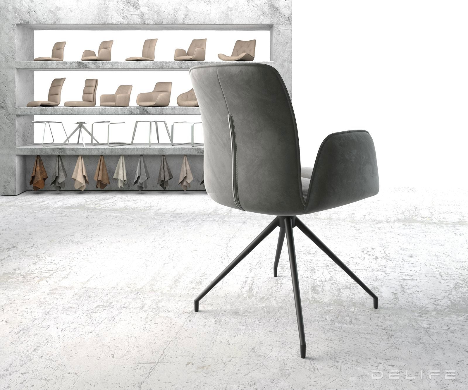 Blagovaonska stolica Vinja, Materijal: Baršun