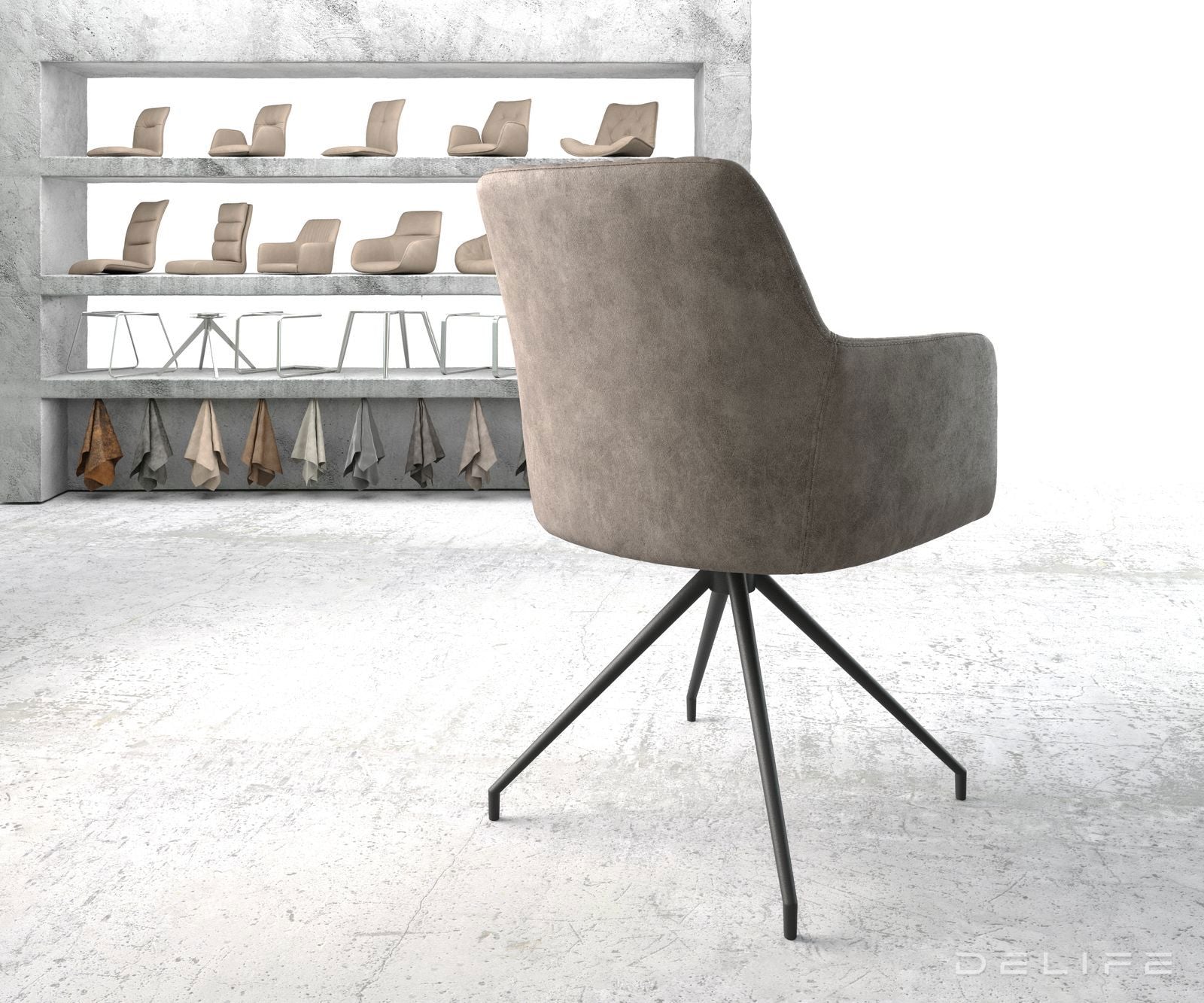 Blagovaonska stolica Greg, Materijal: Mikrofibra