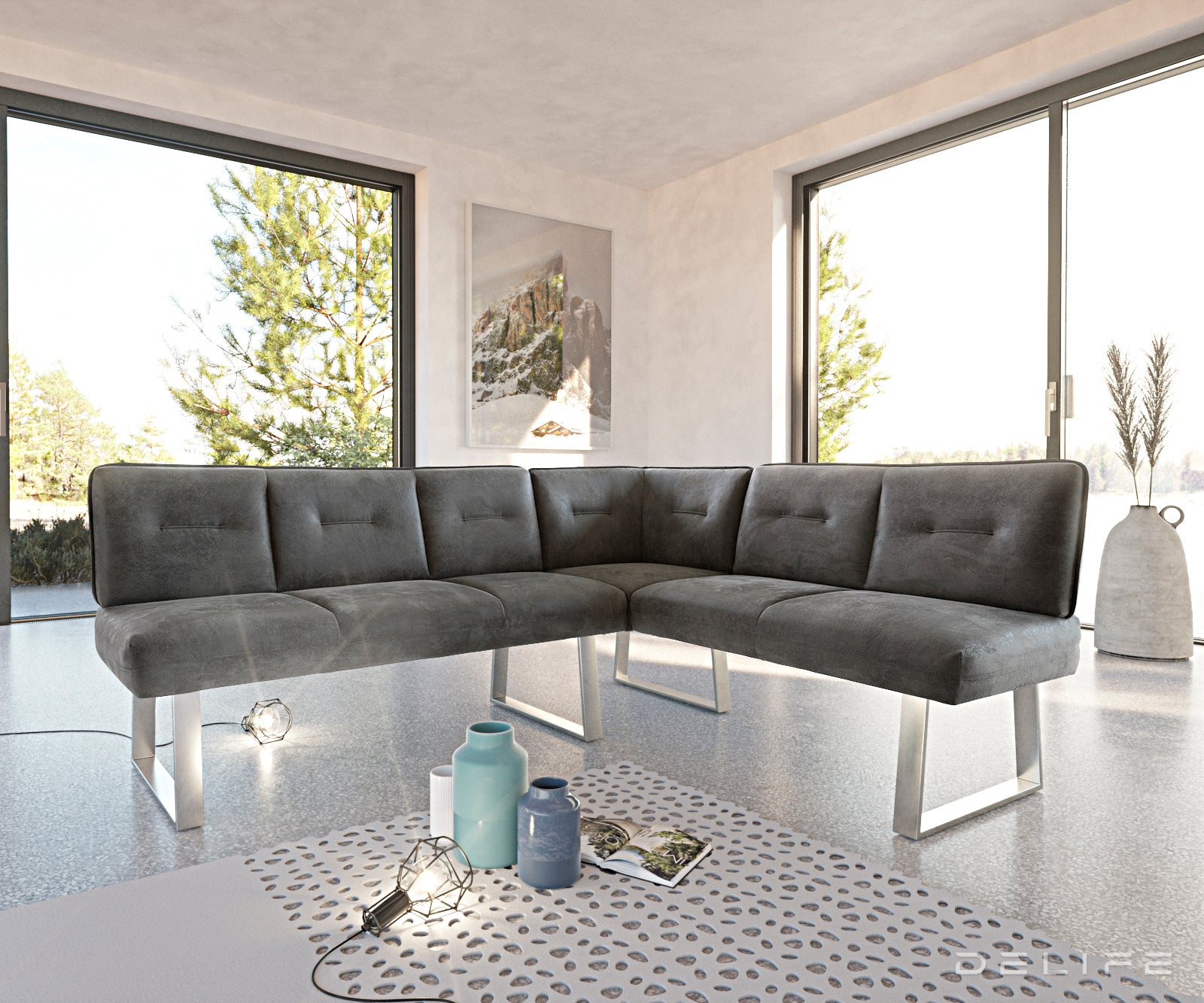 Klupa Pavle 200x170cm, Materijal: Mikrovelur