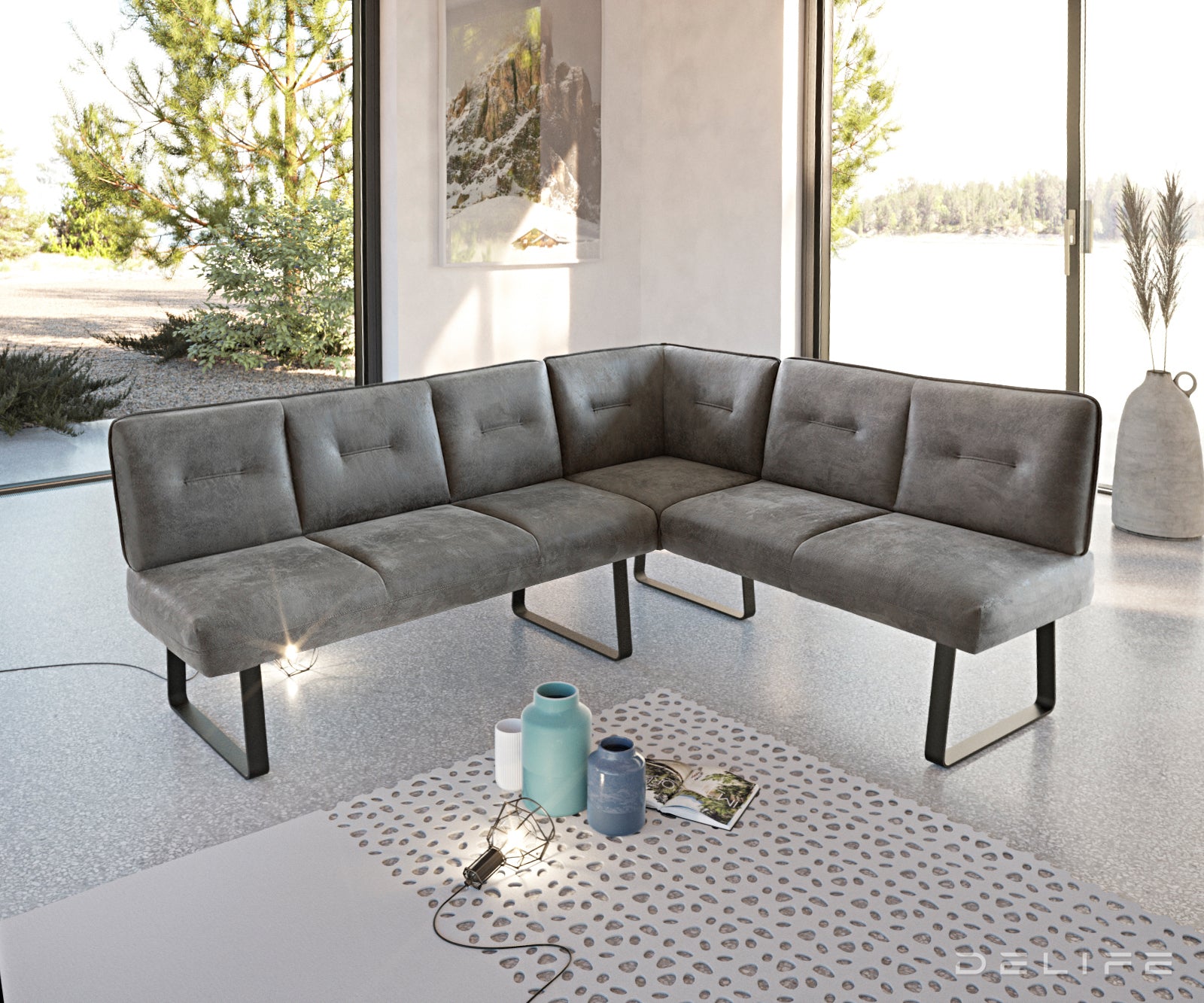 Klupa Pavle 200x170cm, Materijal: Mikrovelur