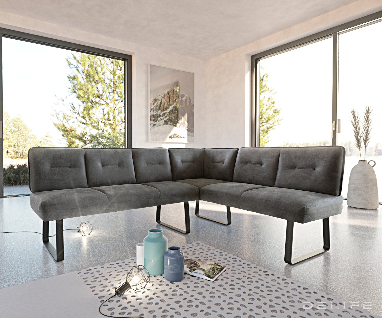 Klupa Pavle 200x170cm, Materijal: Mikrovelur