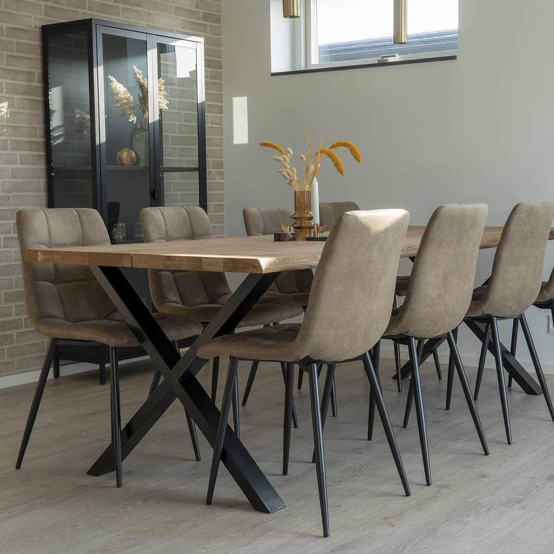 Fiksni stol Toulon 100x300x75cm, Materijal: Hrast