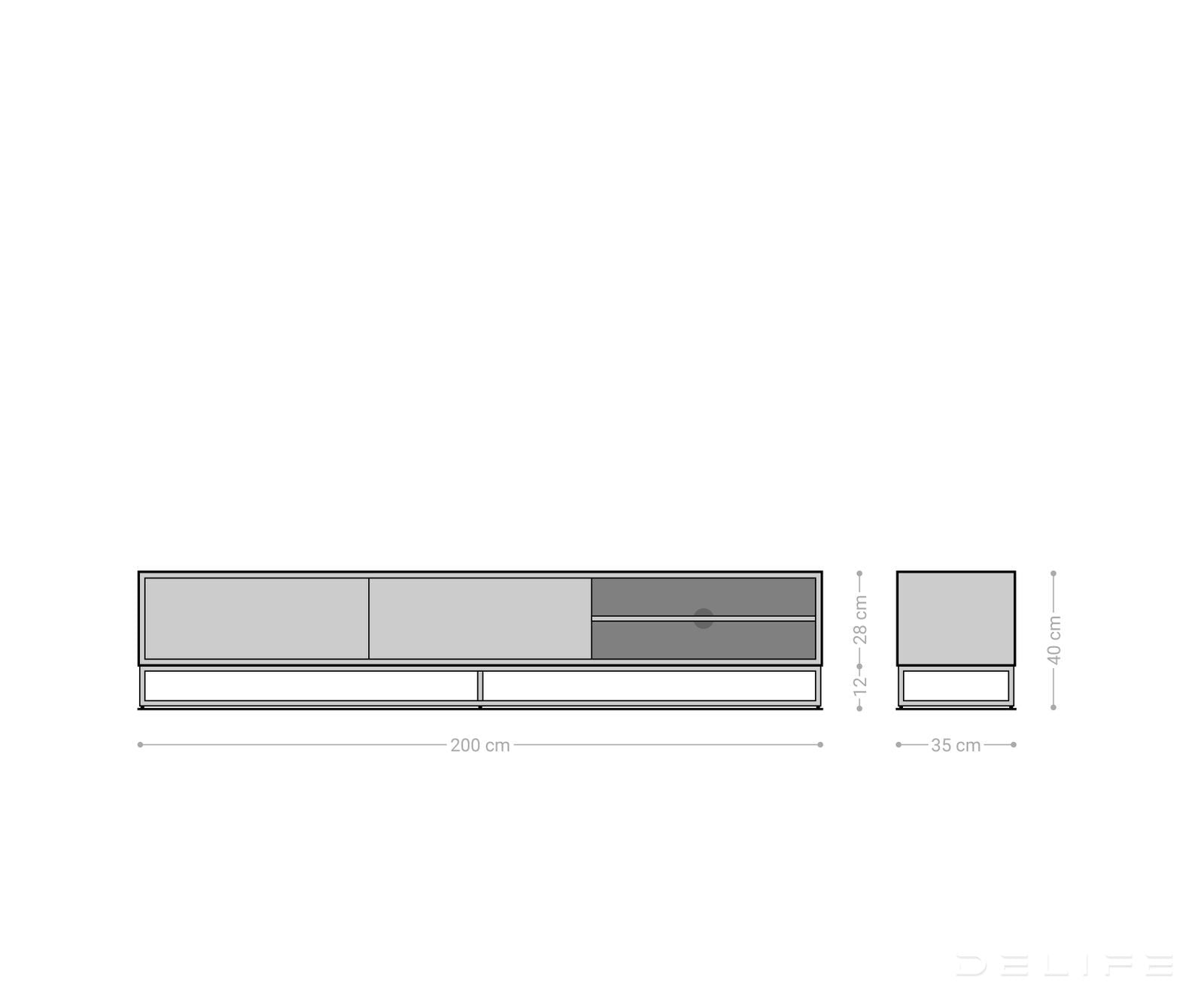 Komoda Famke, Materijal: Mango