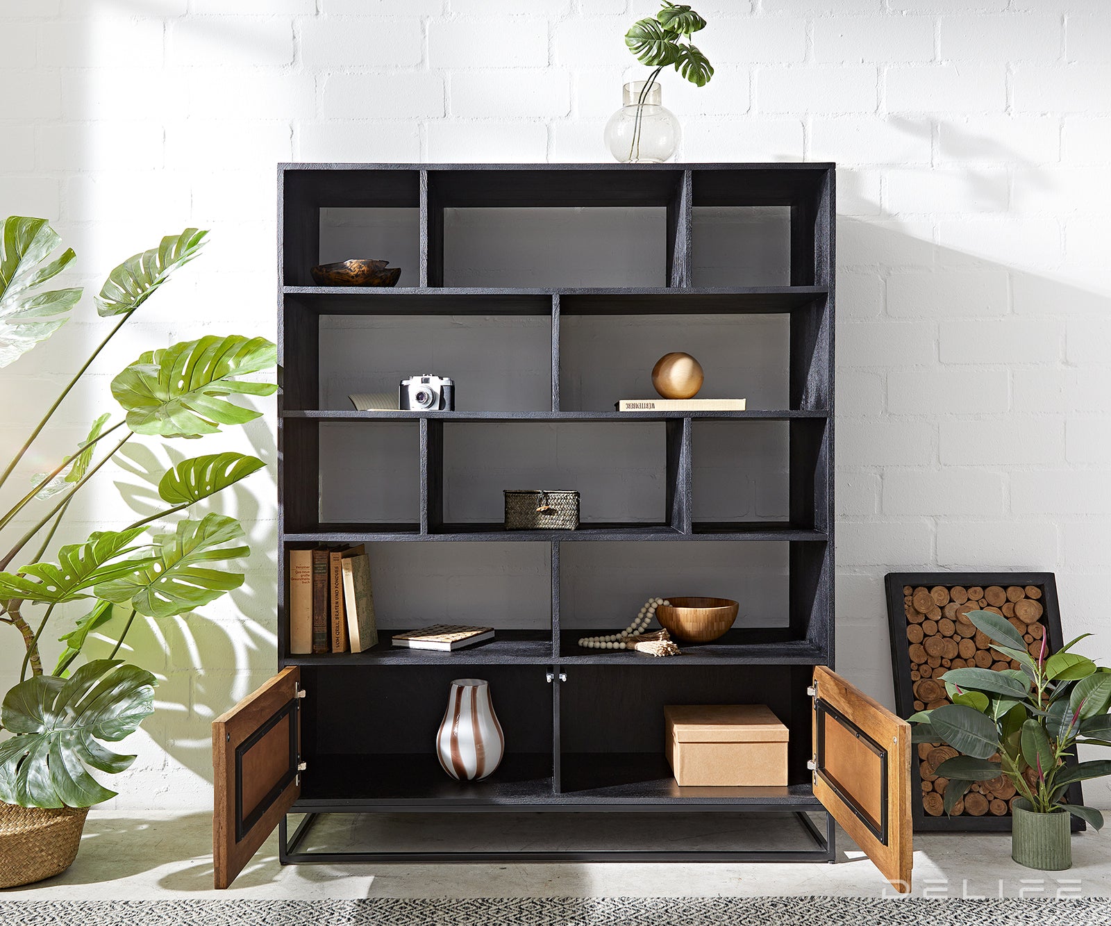 Visoka komoda Famke 120cm, Materijal: Mango