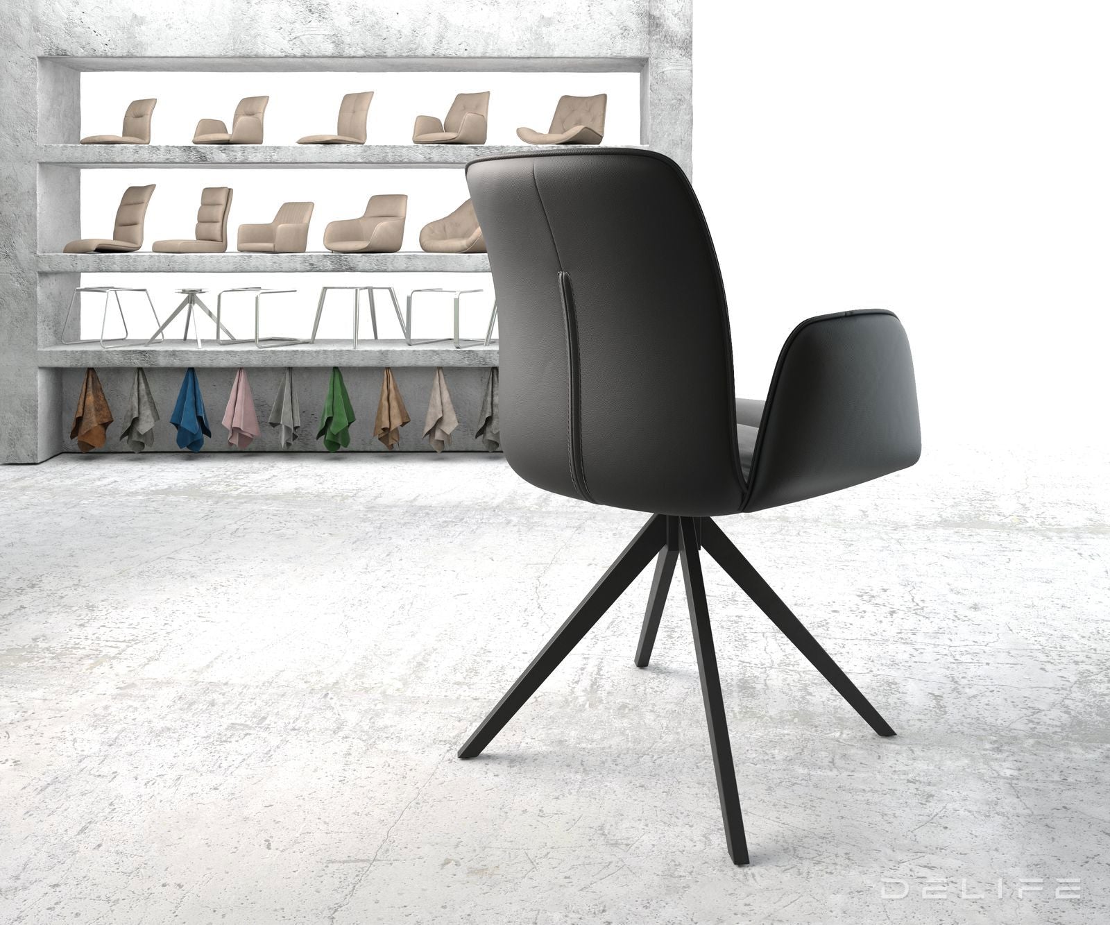 Blagovaonska stolica Vinja, Materijal: Koža