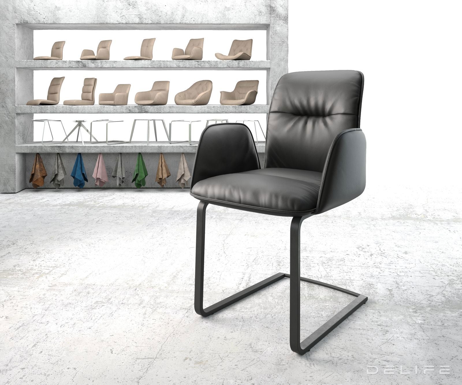 Blagovaonska stolica Vinja, Materijal: Koža