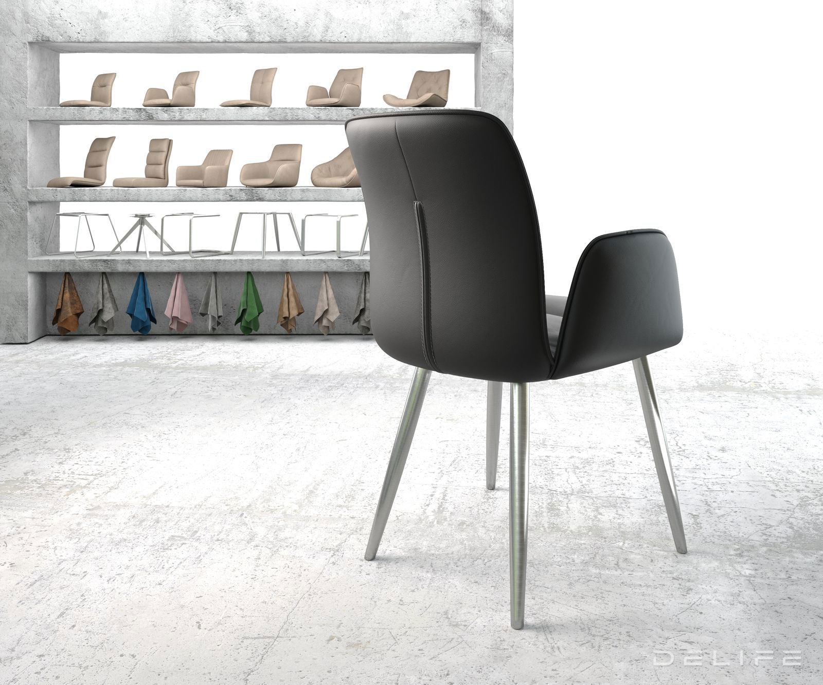 Blagovaonska stolica Vinja, Materijal: Koža