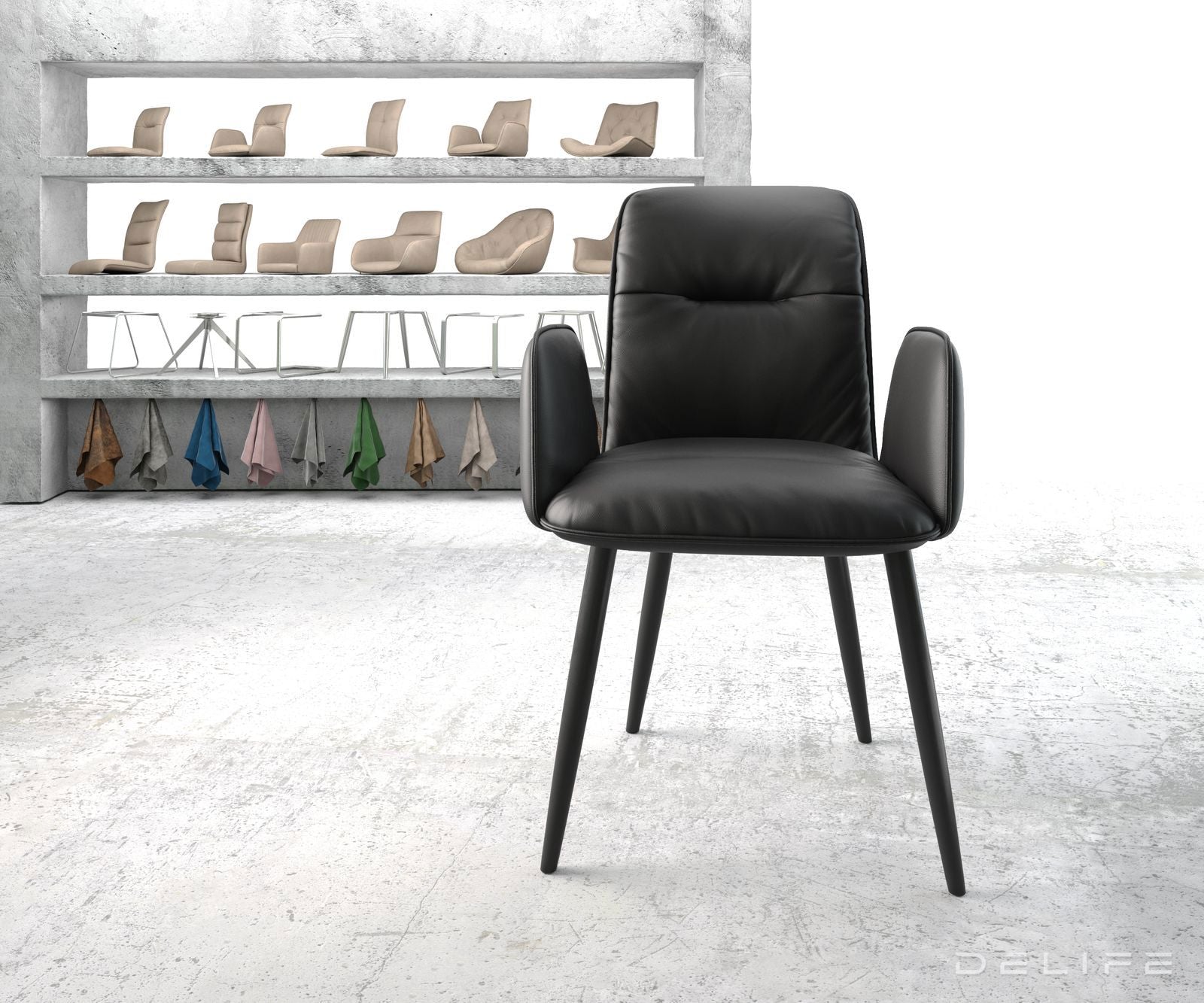 Blagovaonska stolica Vinja, Materijal: Koža