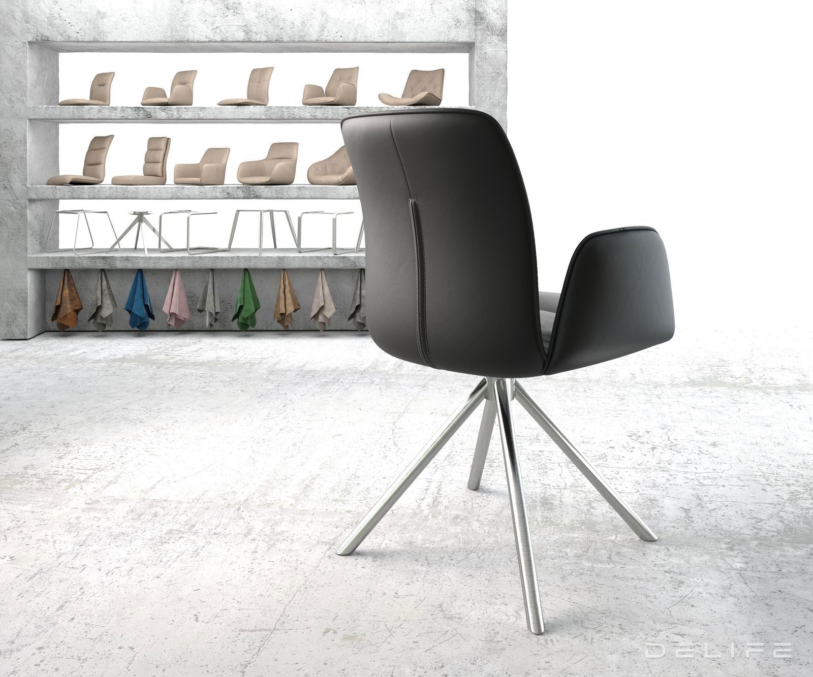 Blagovaonska stolica Vinja, Materijal: Koža