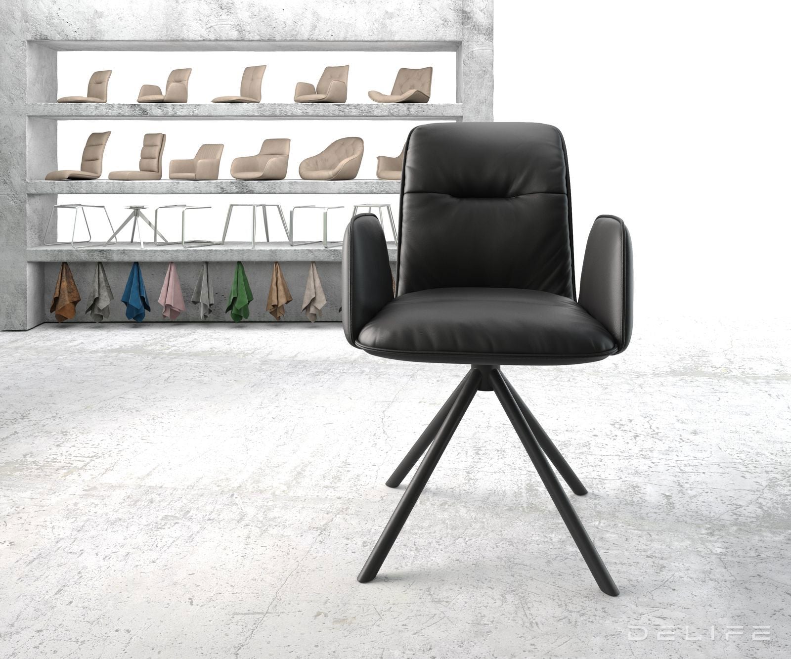 Blagovaonska stolica Vinja, Materijal: Koža