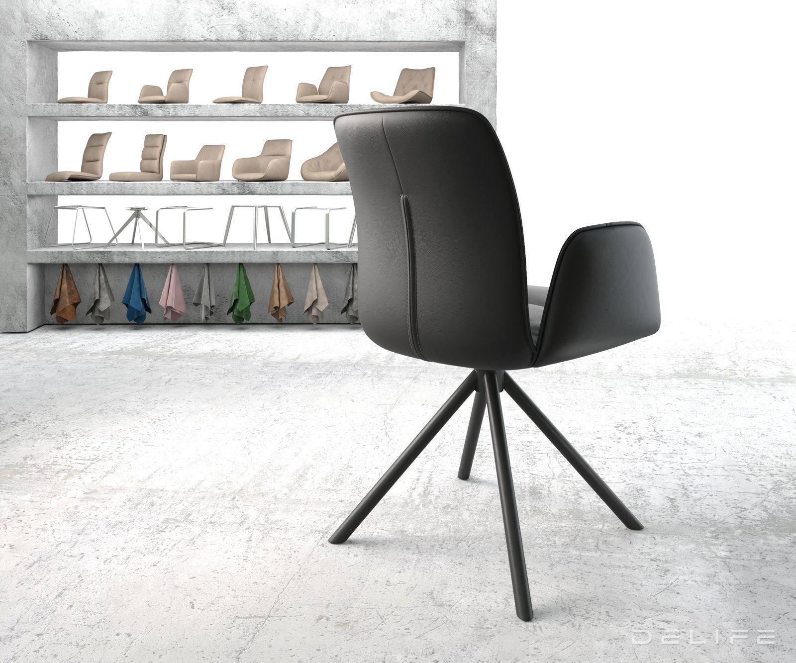 Blagovaonska stolica Vinja, Materijal: Koža