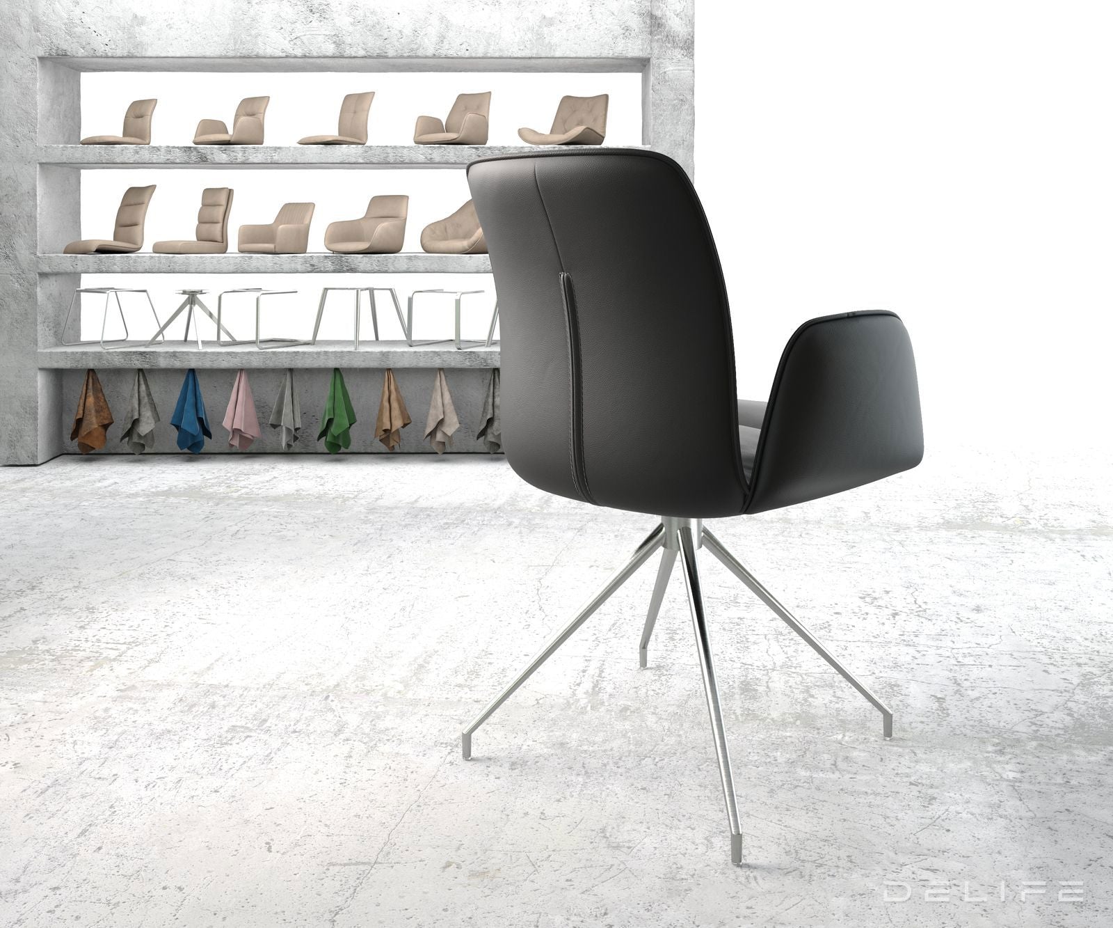 Blagovaonska stolica Vinja, Materijal: Koža